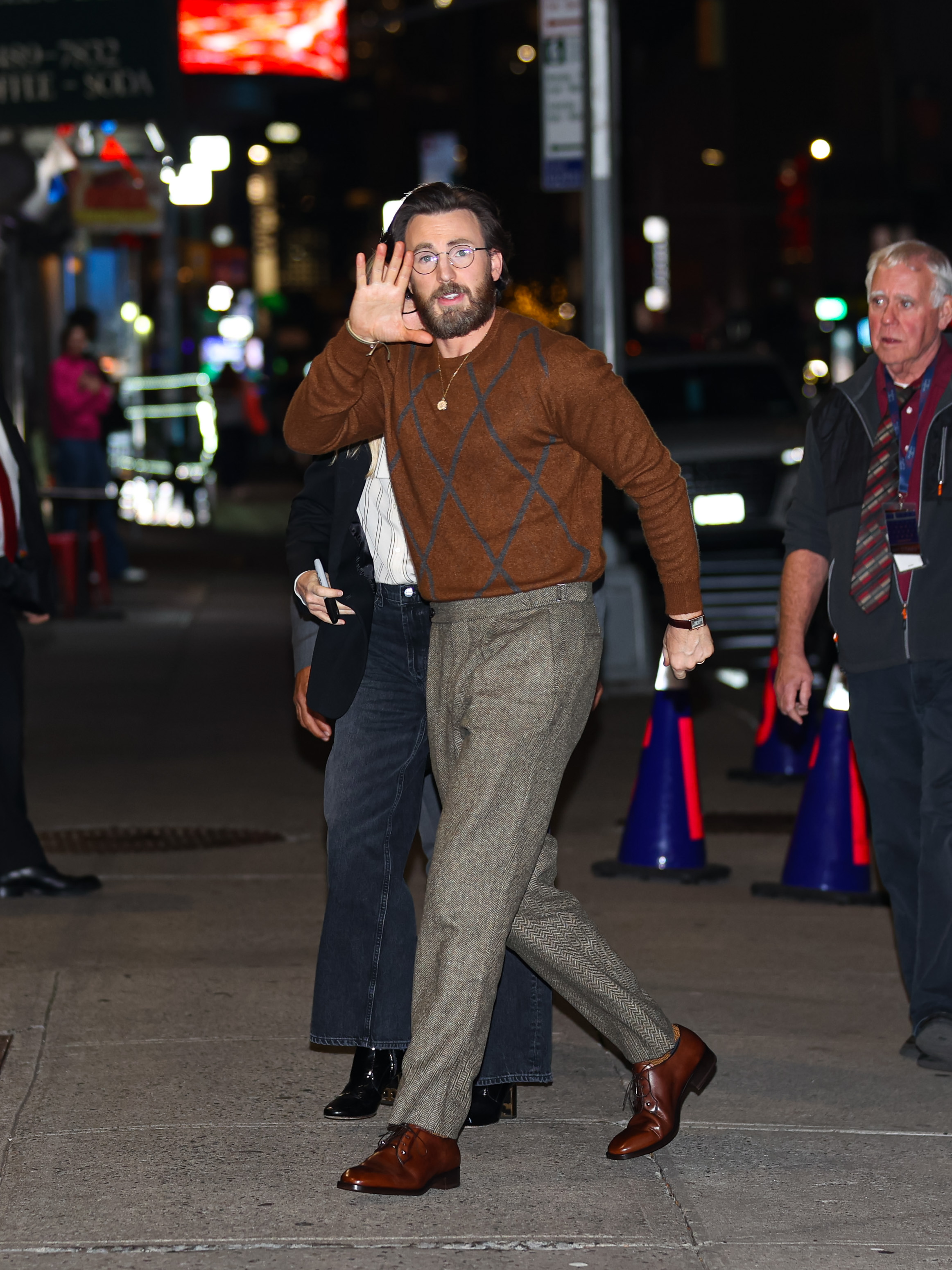 Chris Evans on November 11, 2024, in New York City | Source: Getty Images