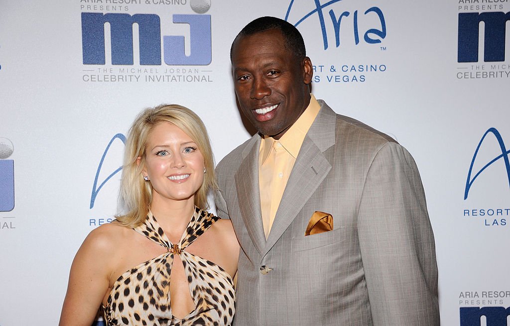 Al Joyner and Alisha Biehn arrive at the 11th annual Michael Jordan Celebrity Invitational gala at the Aria Resort & Casino at CityCenter March 30, 2011. | Photo: Getty Images