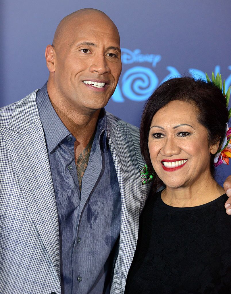 Actor Dwayne Johnson and mother Ata Johnson arrive for the AFI FEST 2016 Presented By Audi | Getty Images