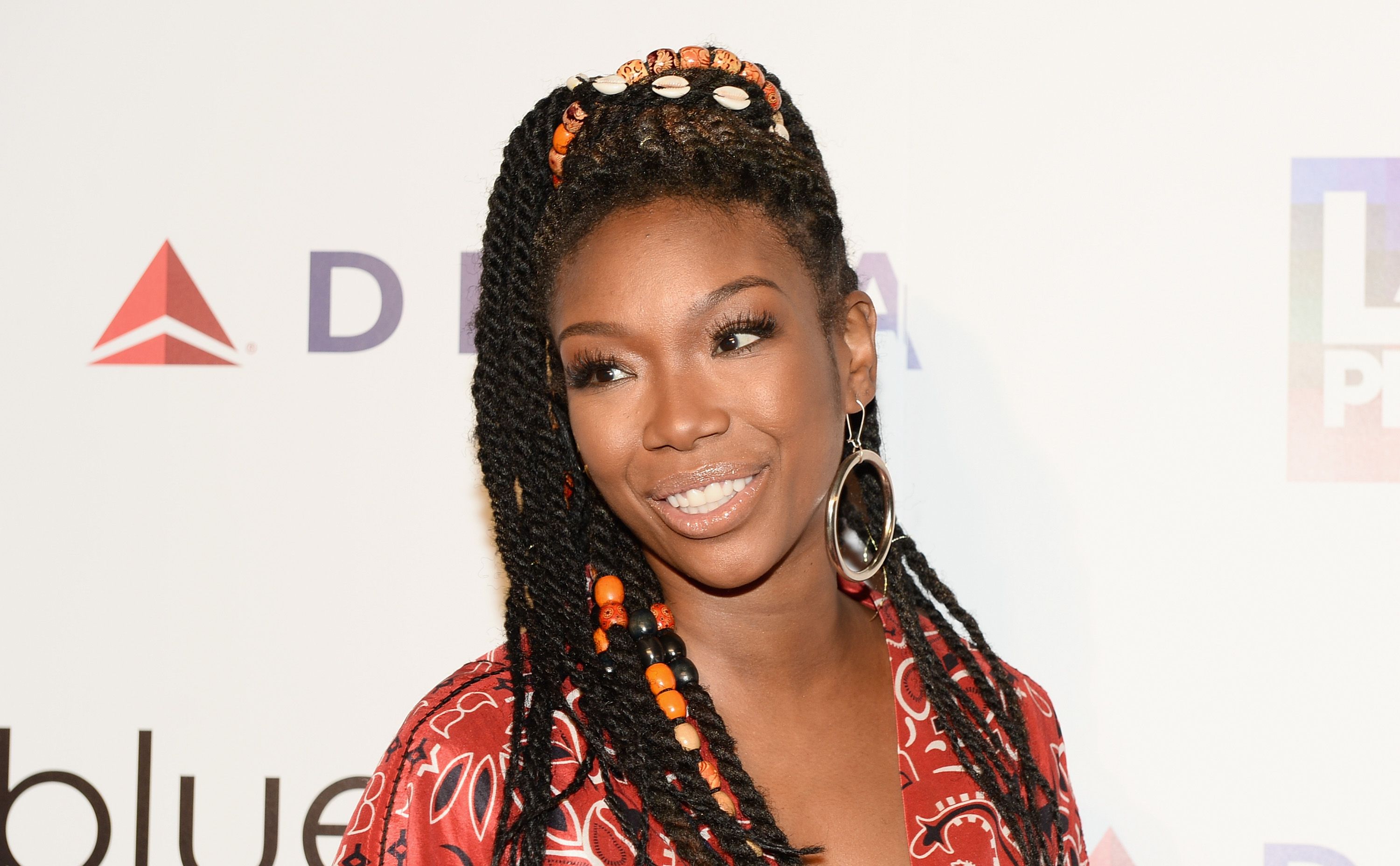 Brandy Norwood during the LA Pride Music Festival and Parade 2017 on June 11, 2017 in West Hollywood, California. | Source: Getty Images