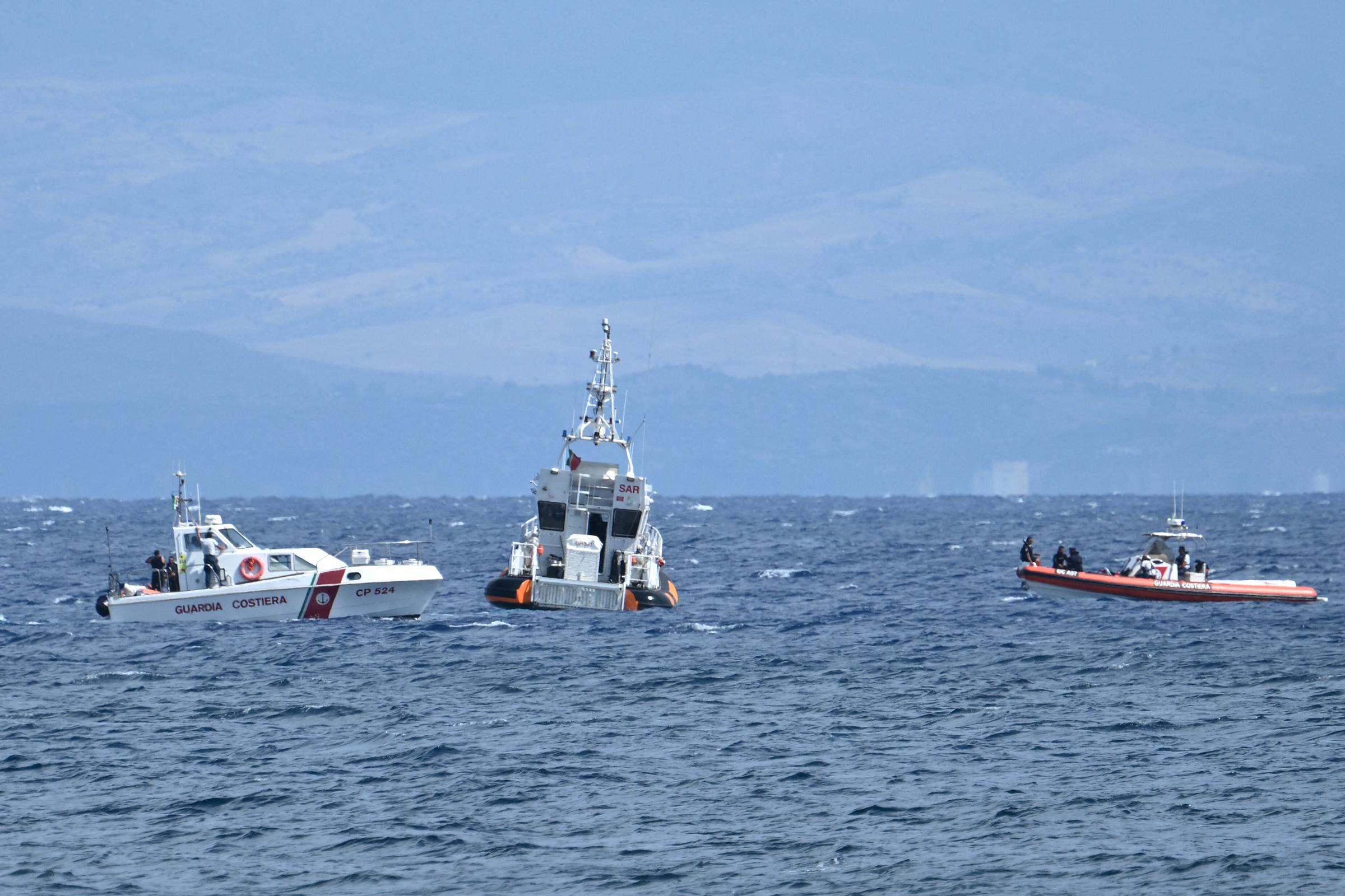 Rescue boats operate off Porticello on August 20, 2024 | Source: Getty Images