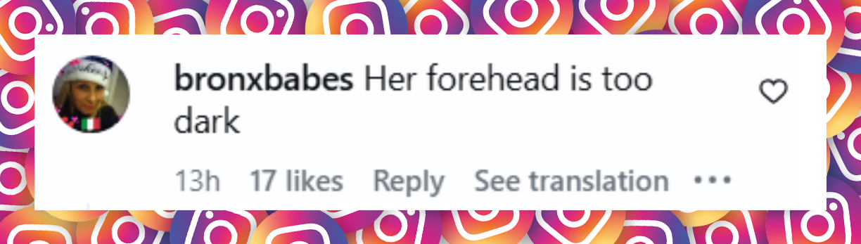 A netizen's comment about Jennifer Lopez's look at the Golden Globes on January 11, 2026 | Source: Instagram/pagesix