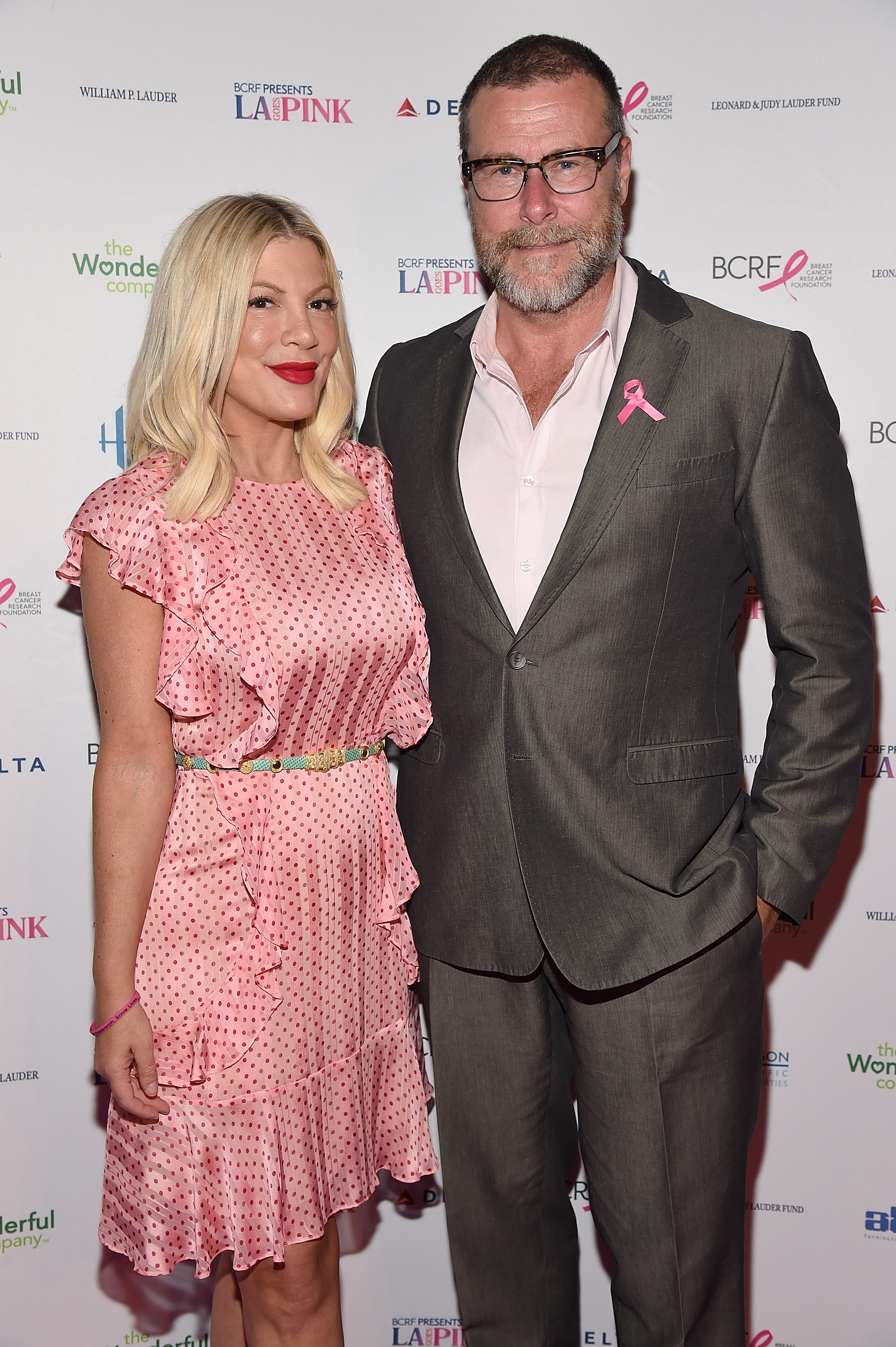 Tori Spelling and Dean McDermott attend BCRF Presents LA GOES PINK in Beverly Hills, California, on October 3, 2018. | Source: Getty Images