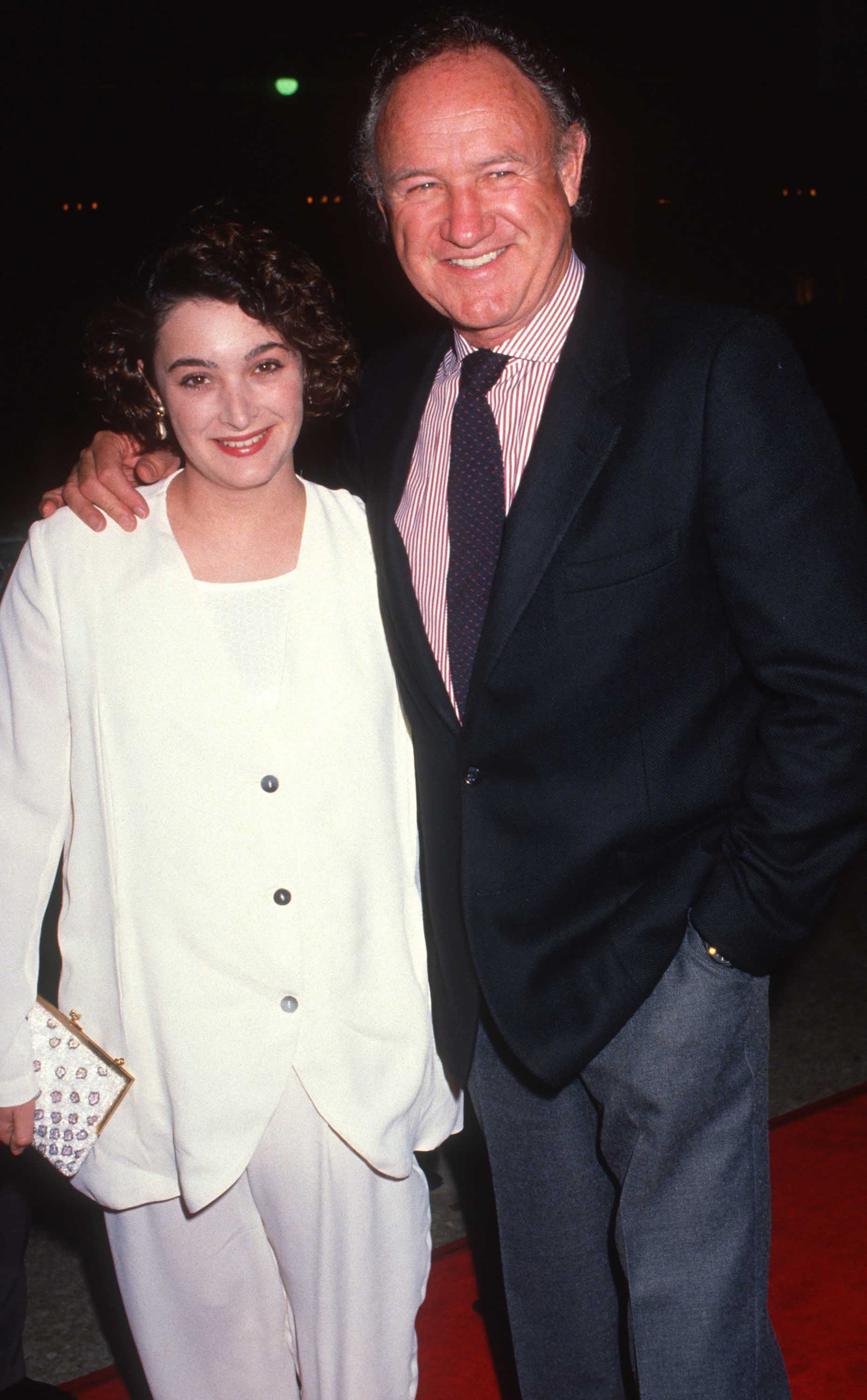 Leslie and Gene Hackman attend a screening of "Class Action" on March 13, 1991, in Century City, California. | Source: Getty Images