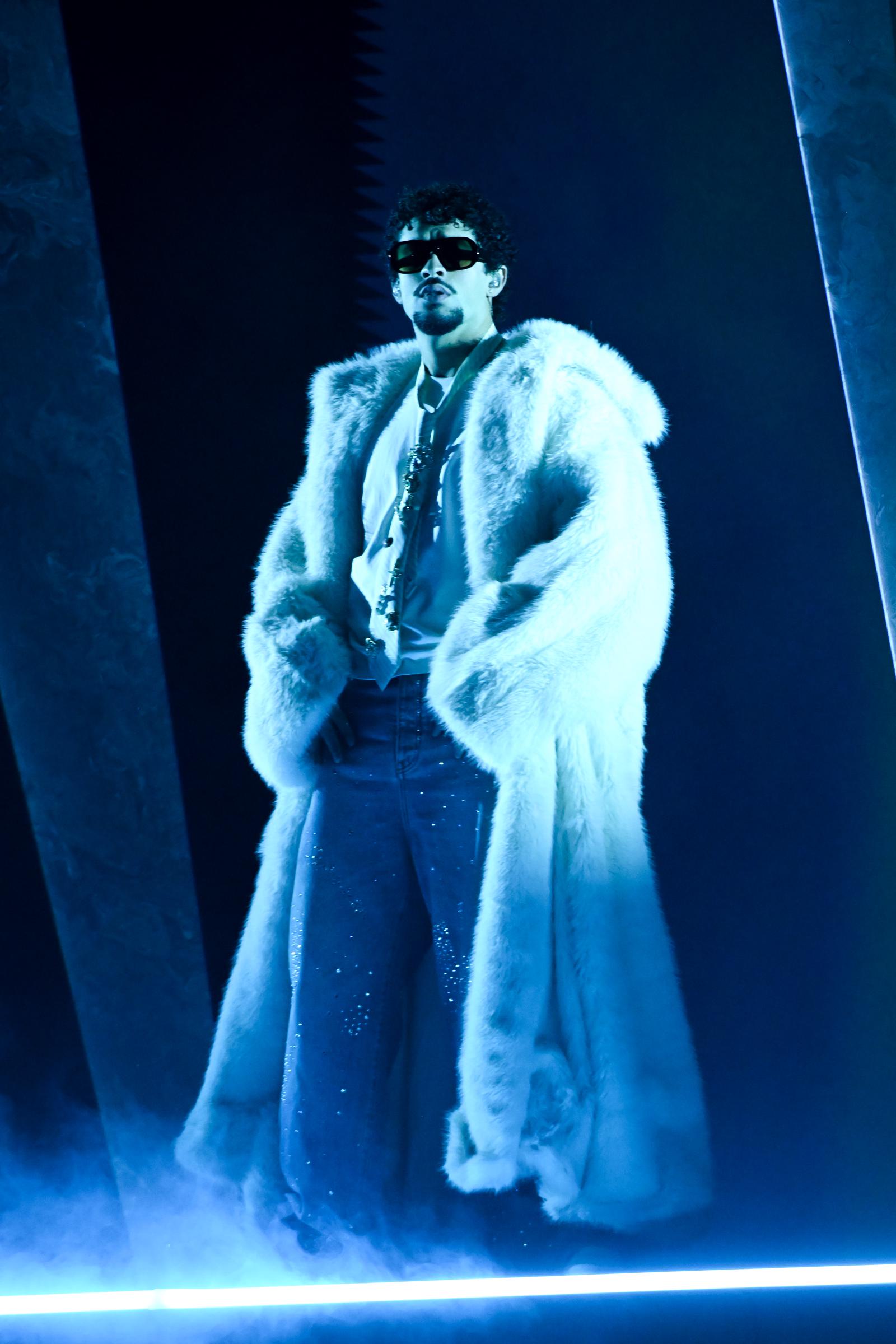 Bad Bunny at the 2025 iHeartRadio Music Awards on March 17 in Los Angeles, California. | Source: Getty Images