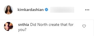 Screenshot of fan's comment on a picture posted by Kim Kardashian on Instagram | Photo: Instagram/kimkardashian