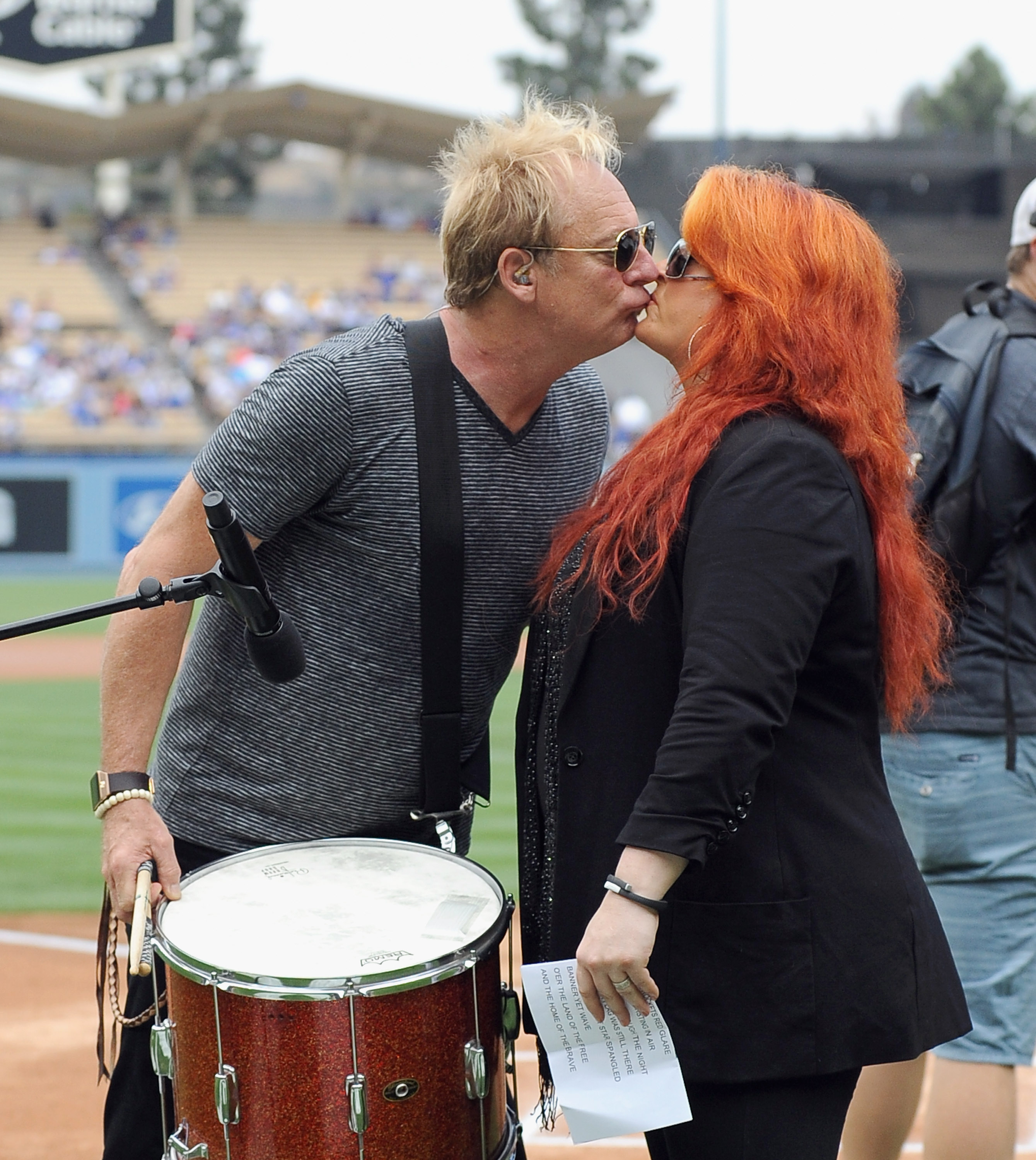 Cactus Moser and Wynonna Judd at an LA Dodgers Game in Los Angeles, 2014 | Source: Getty Images
