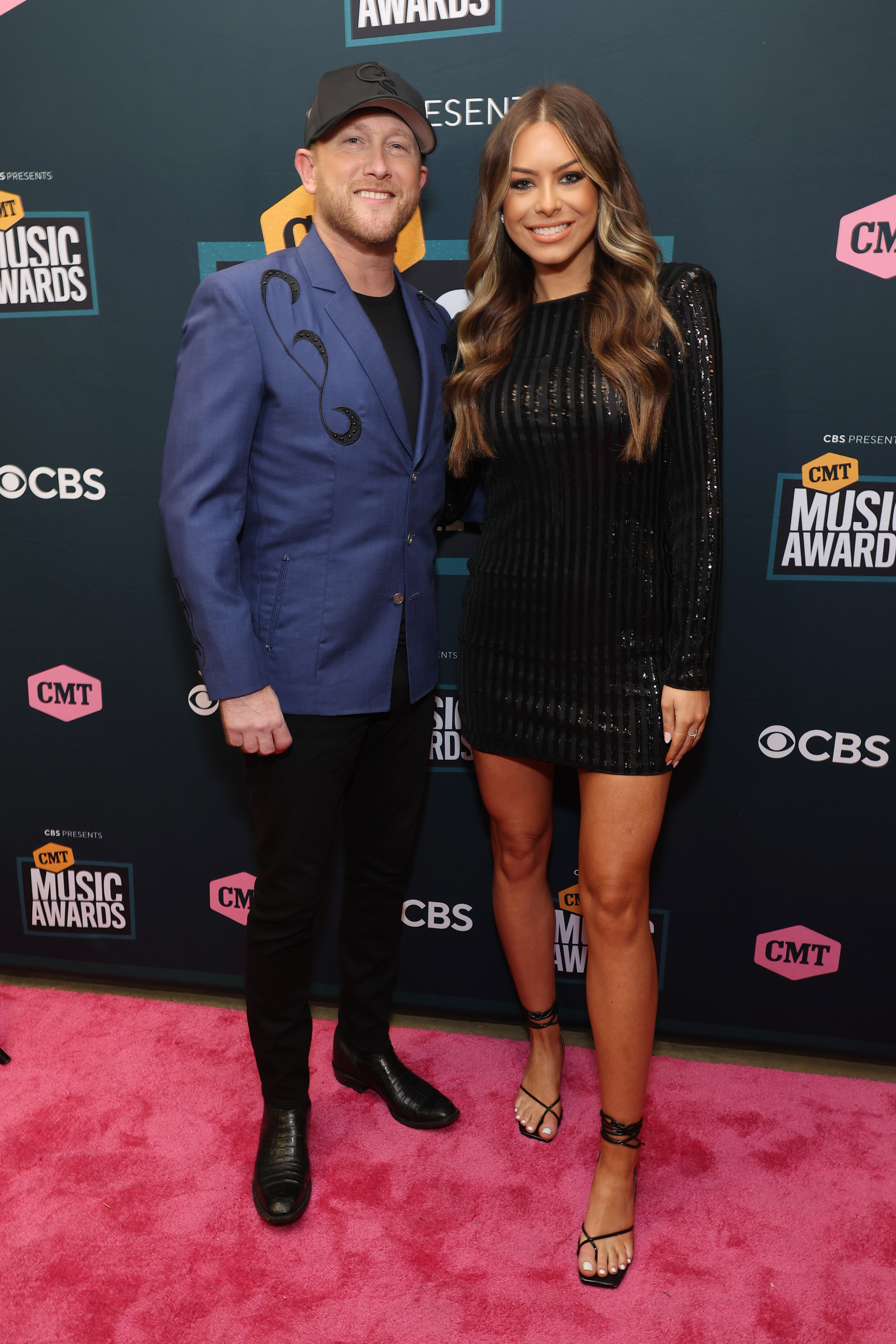 Cole Swindell and Courtney Little attend the 2022 CMT Music Awards at Nashville Municipal Auditorium, on April 11, 2022, in Nashville, Tennessee | Source: Getty Images