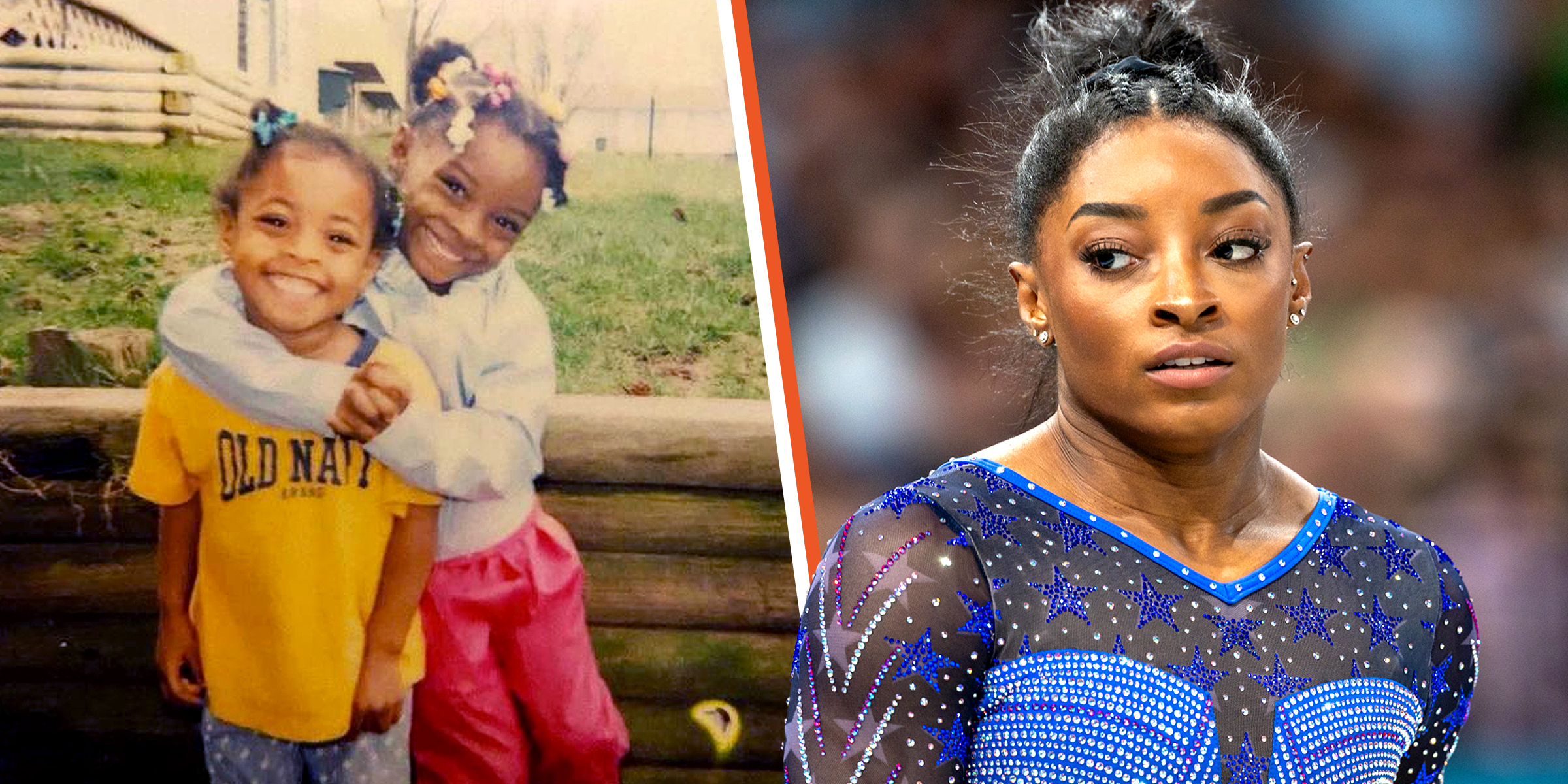 Adria and Simone Biles | Simone Biles | Sources: Instagram/adria_biles | Getty Images