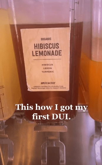 Photo of a Hibiscus Lemonade dispenser | Photo: TikTok / @shamansaucy