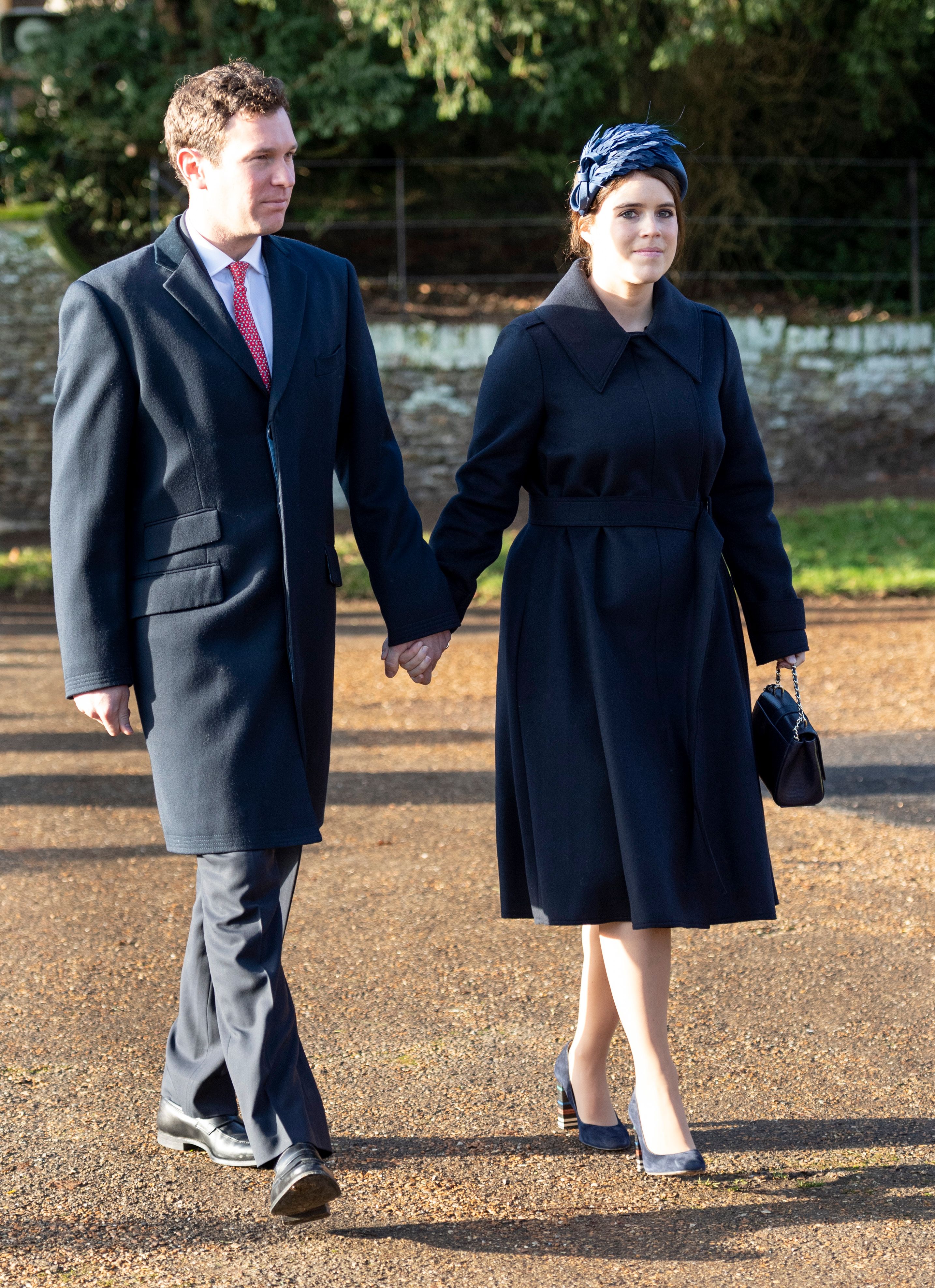 Princess Eugenie and Jack Brooksbank at the Christmas Day Church service at Church of St Mary Magdalene December 25, 2019 | Getty Images