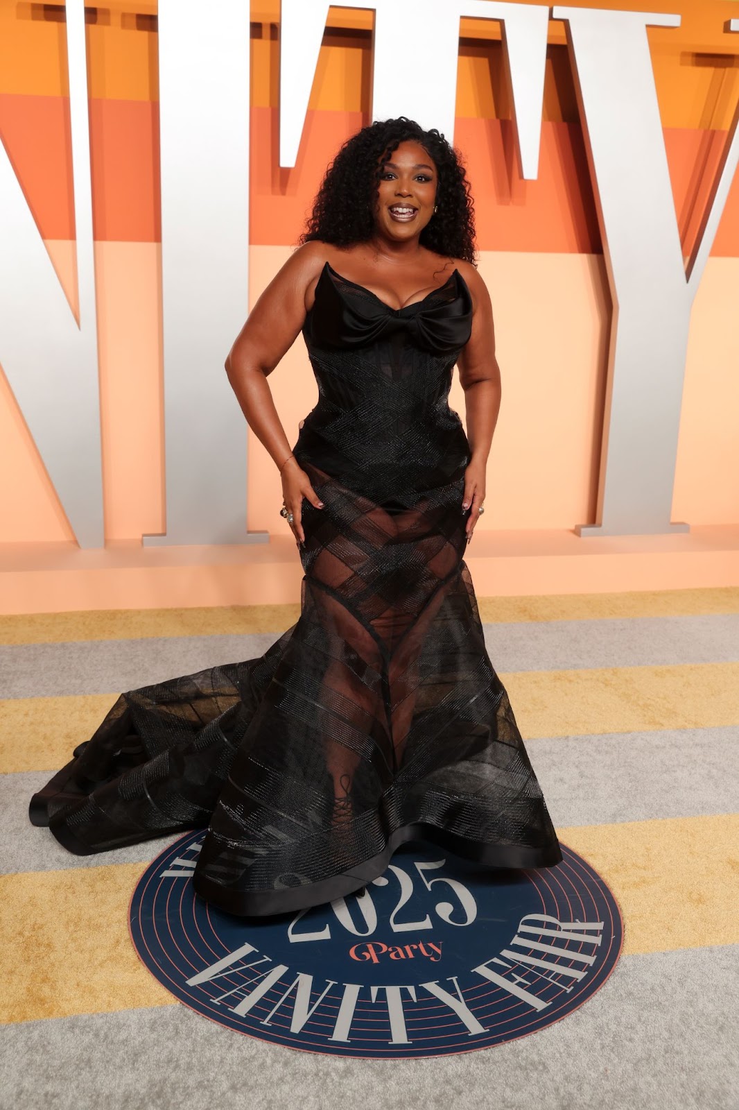 Lizzo showing off her weight loss at the 2025 “Vanity Fair” Oscar Party | Source: Getty Images