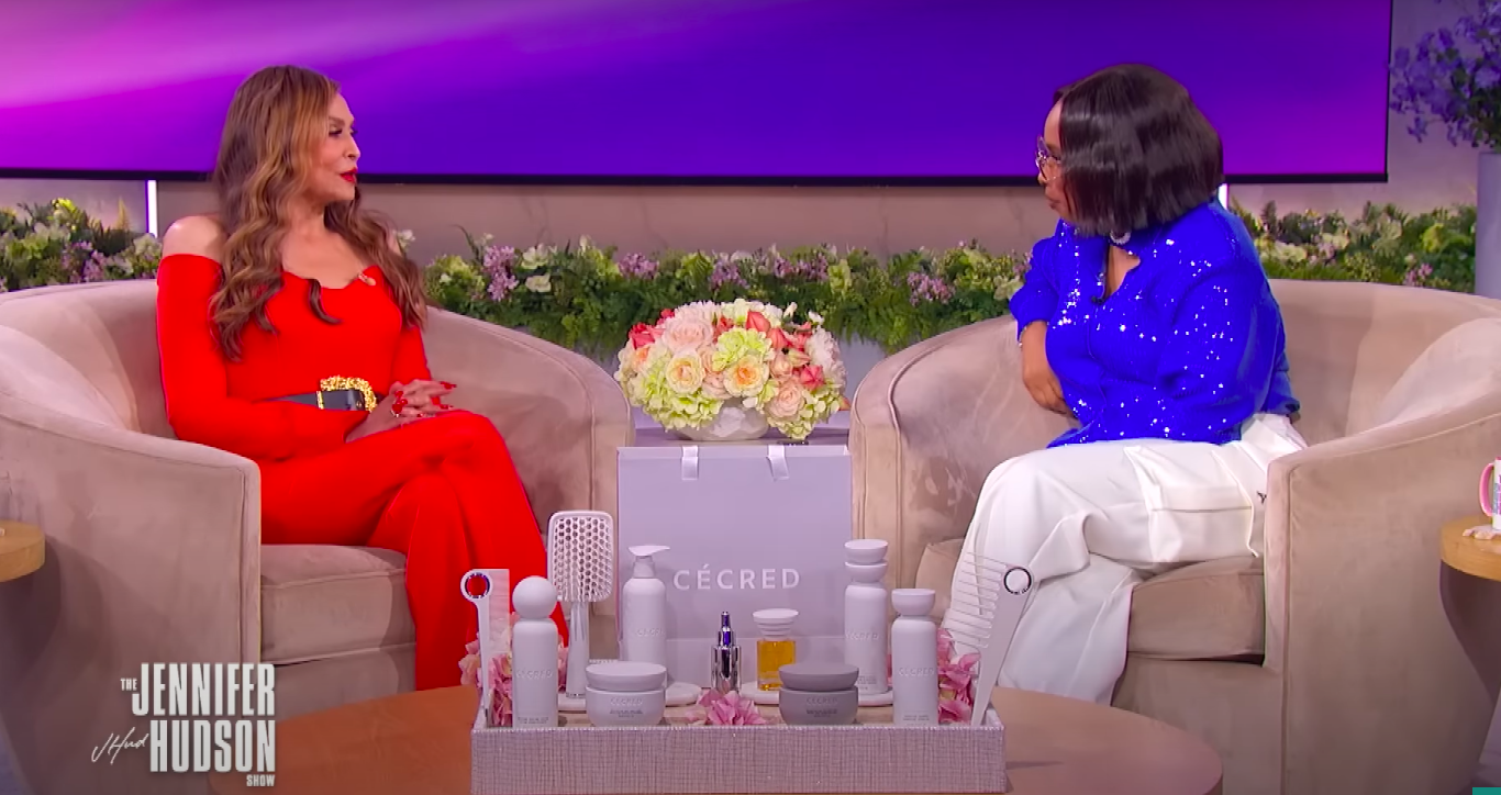 Tina Knowles and Jennifer Hudson speaking about Cécred during Knowles' interview on "The Jennifer Hudson Show," posted on February 25, 2025. | Source: YouTube/Jennifer Hudson Show