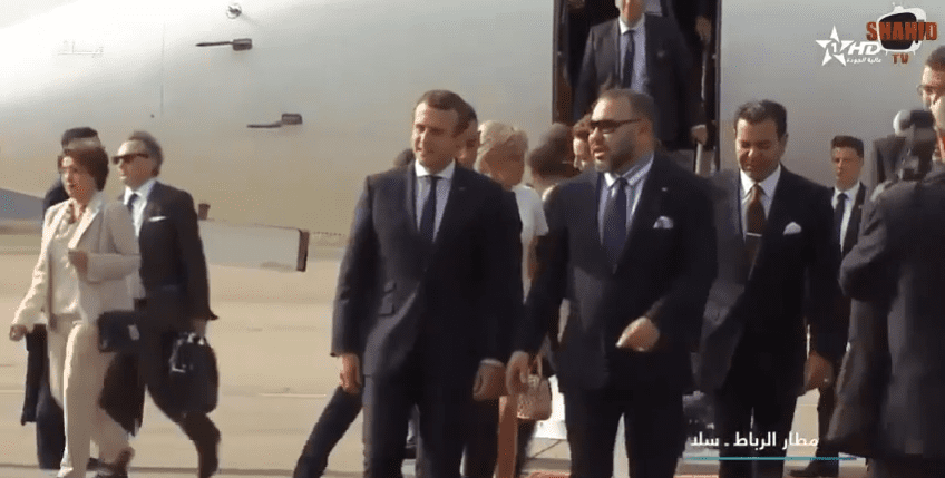 Emmanuel Macron et le roi Mohammed VI | YouTube : Buzz News
