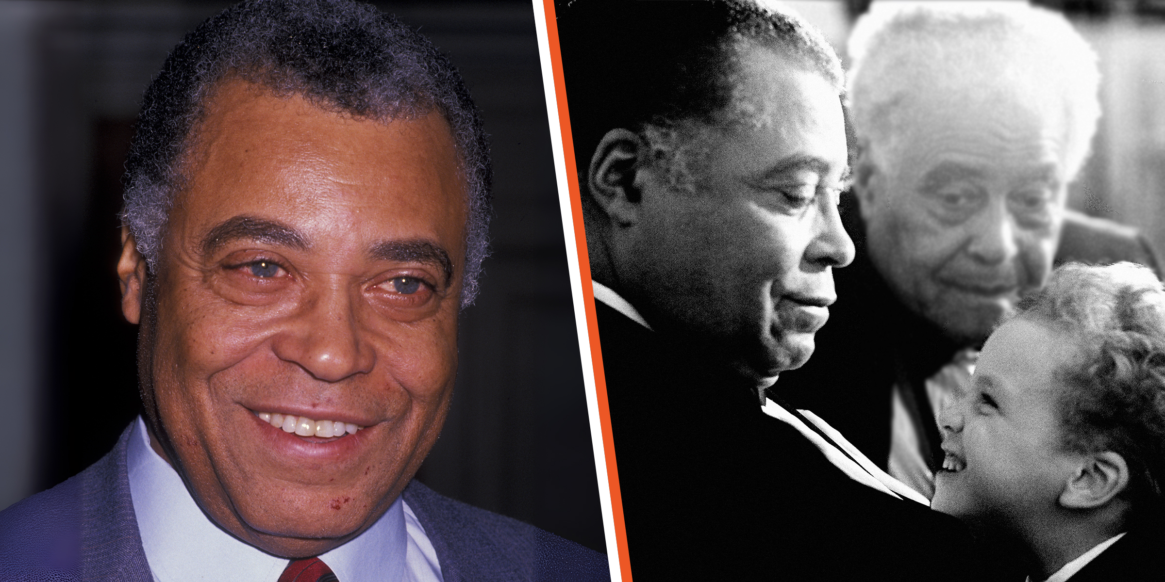 James Earl Jones with his father, Robert Earl Jones, and son, Flynn Earl | Source: Getty Images