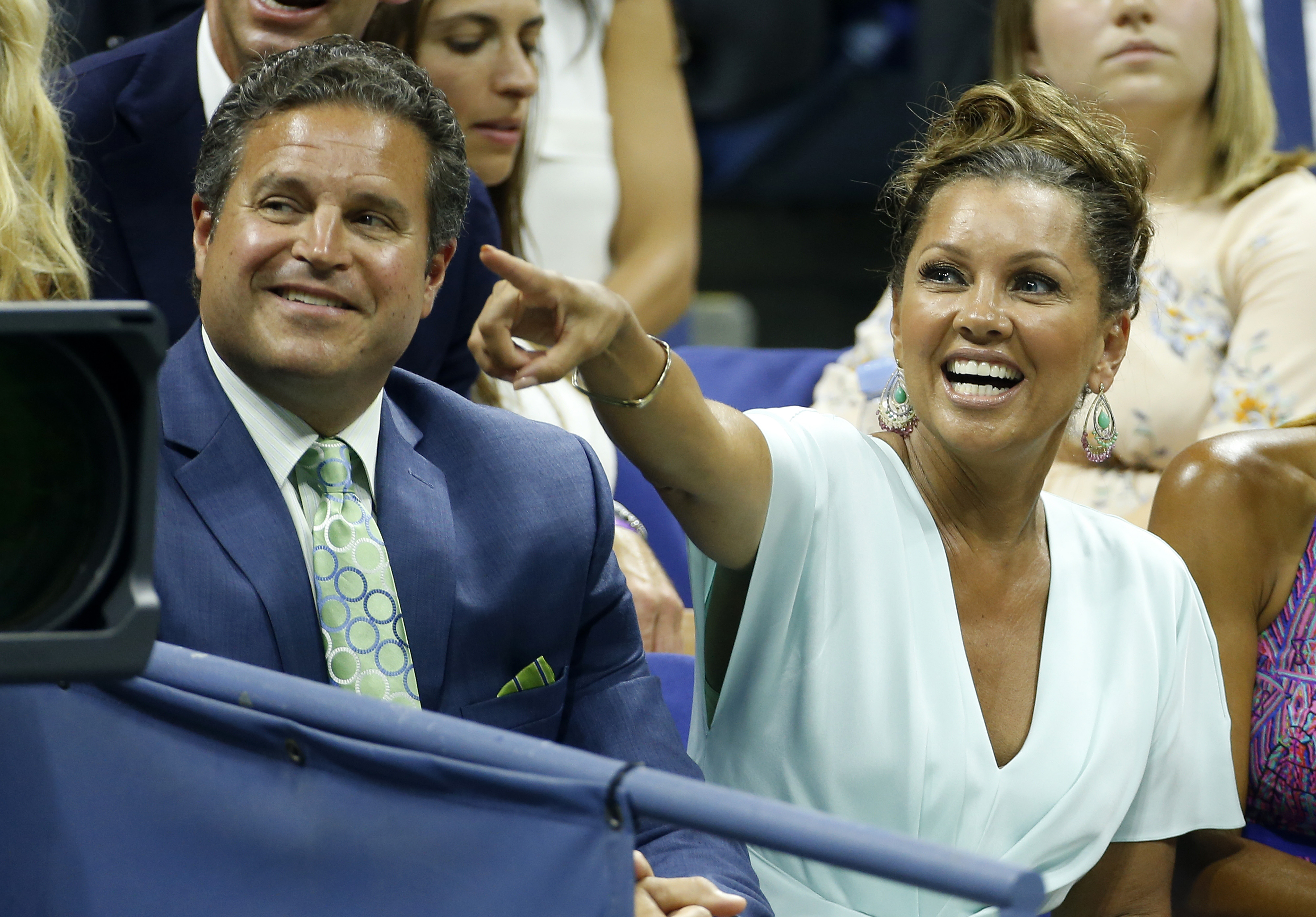 Jim Skrip and Vanessa Williams at the 15th Annual USTA Opening Night Gala in New York City on August 31, 2015 | Source: Getty Images