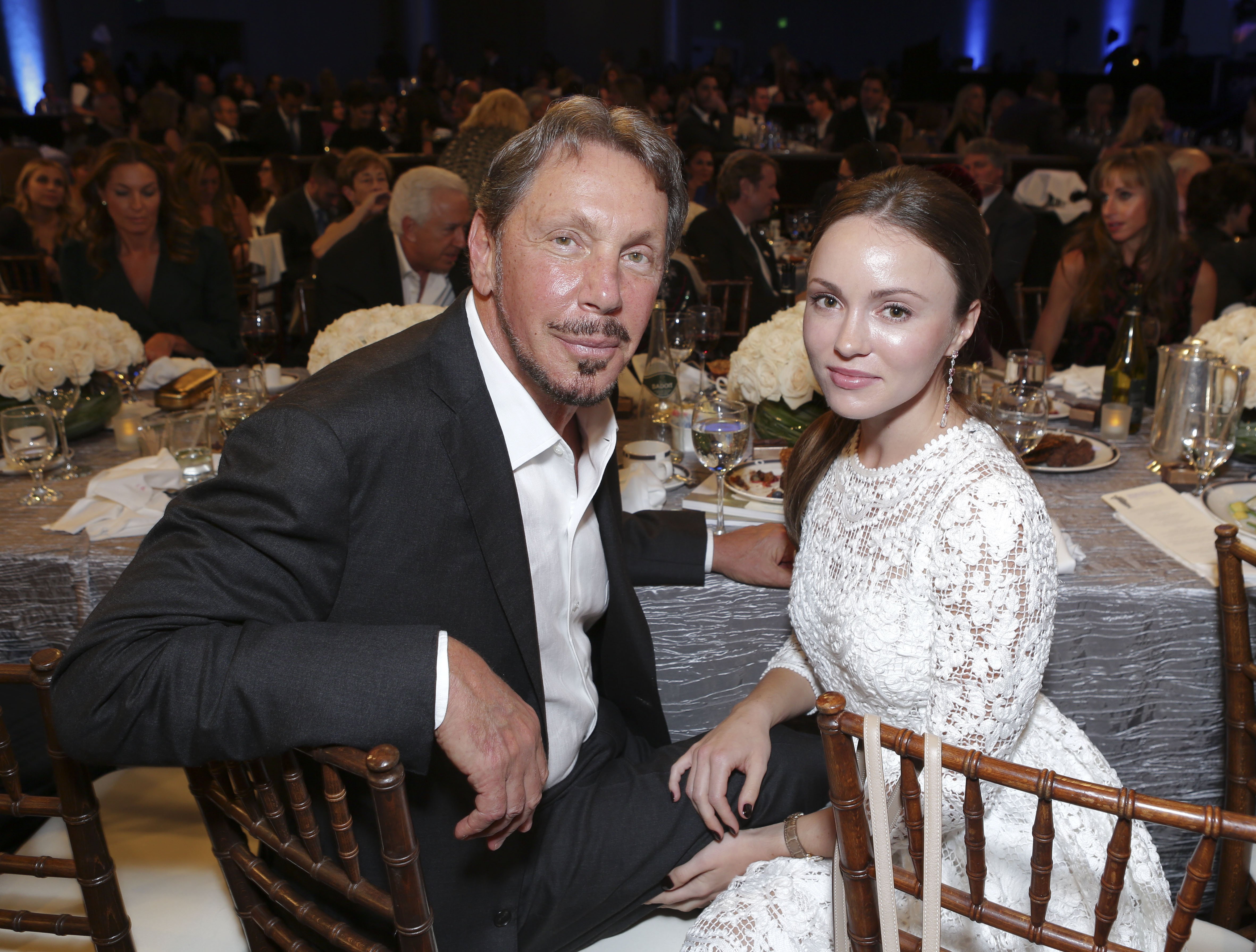 Larry Ellison and Nikita Kahn attend the Friends Of The Israel Defense Forces 2014 Western Region Gala at The Beverly Hilton Hotel on November 6, 2014, in Beverly Hills, California. | Source: Getty Images