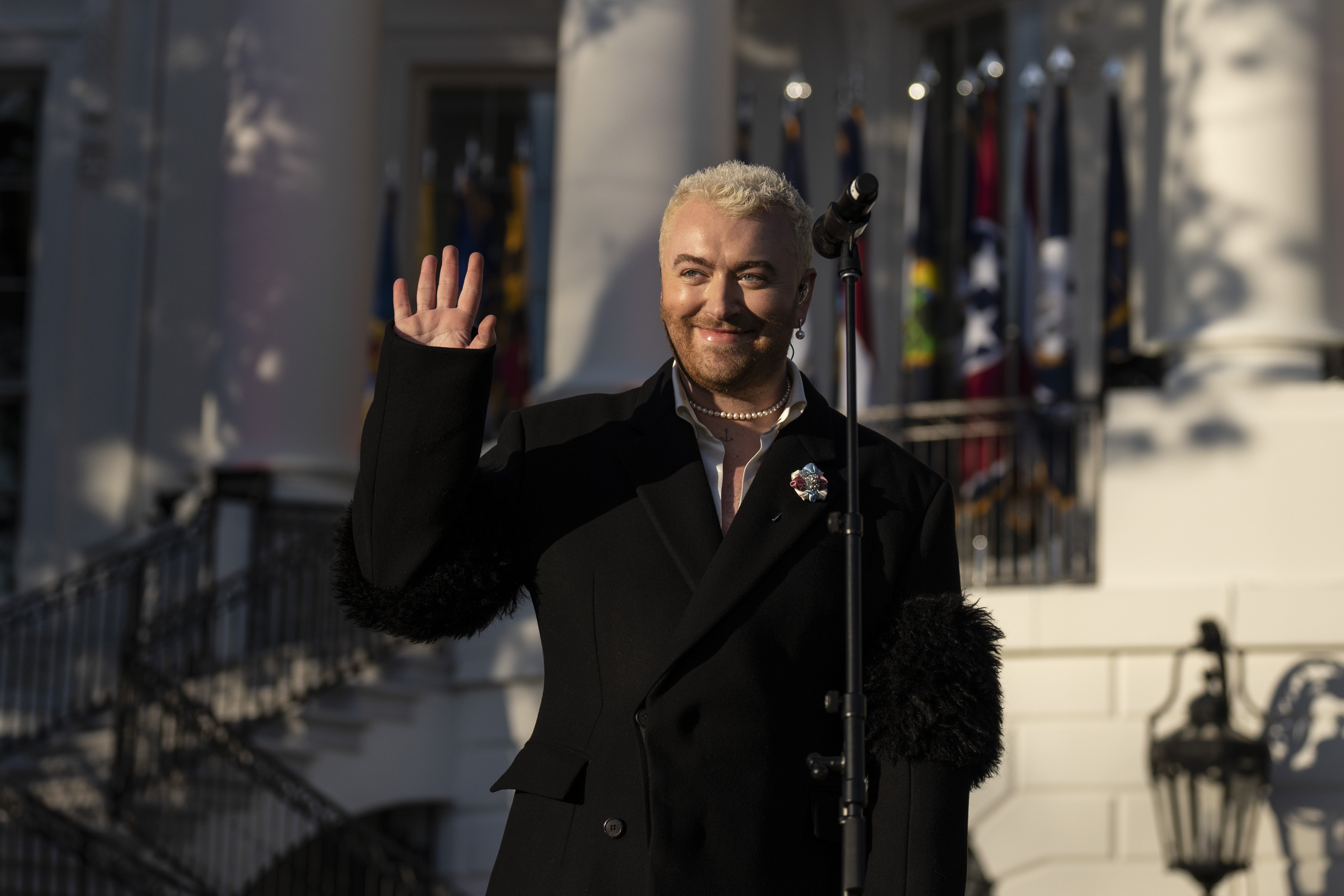 Sam Smith performs during a bill signing ceremony for the Respect for Marriage Act on the South Lawn of the White House, on December 13, 2022, in Washington, DC. | Source: Getty Images