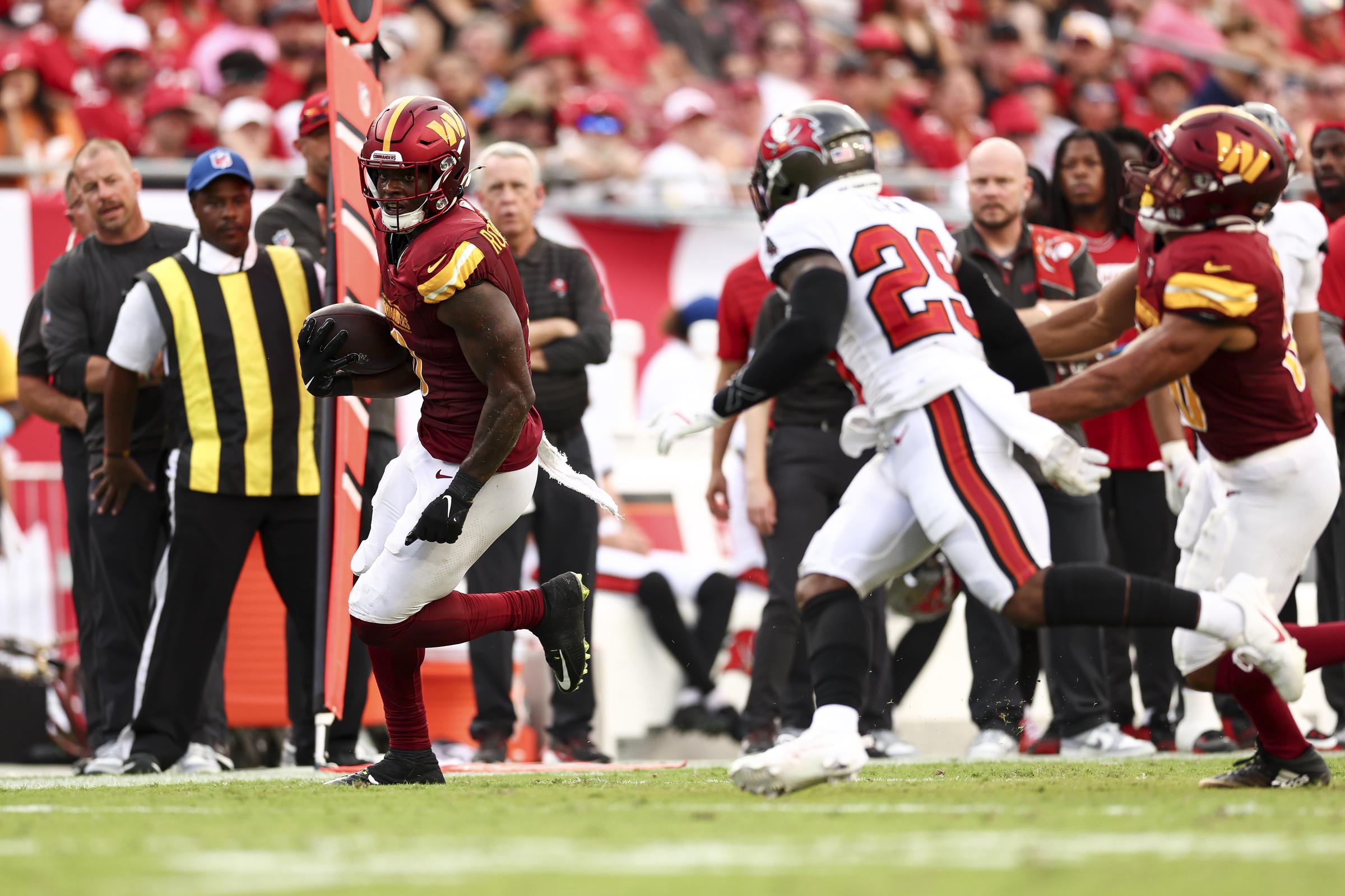 Washington Commanders and Tampa Bay Buccaneers play in Florida on September 8, 2024 | Source: Getty Images