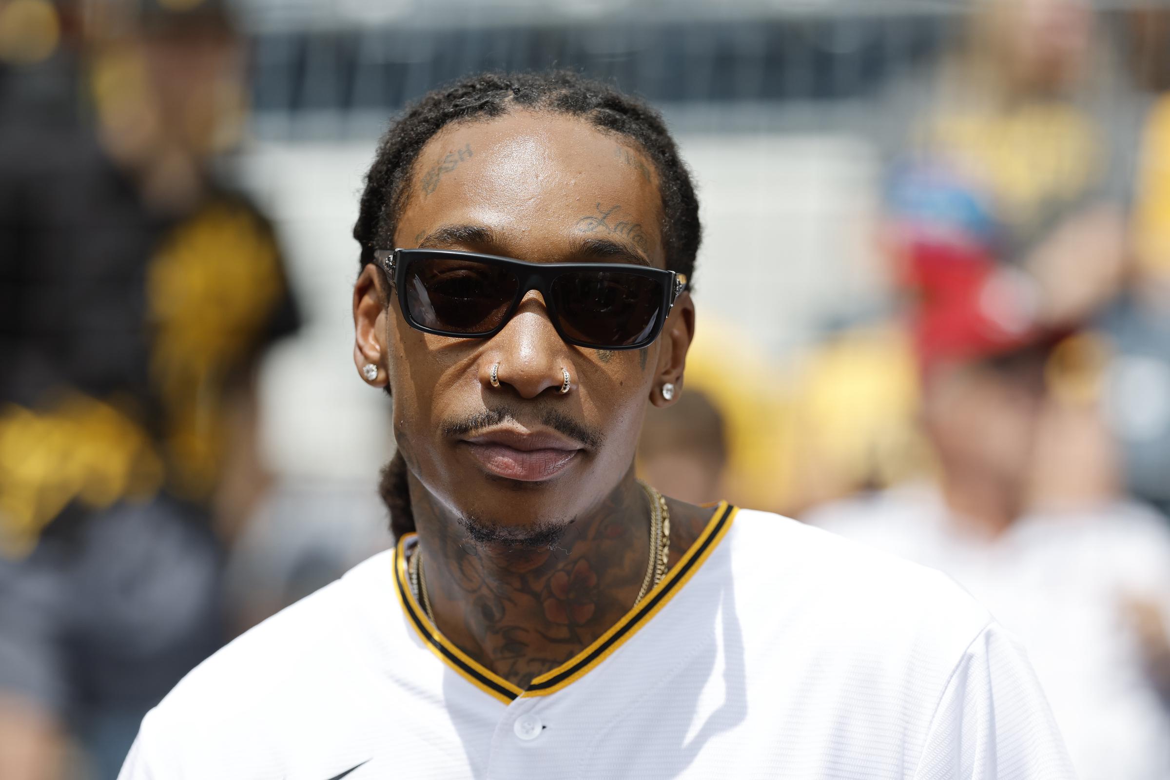 Wiz Khalifa seen before the game between the Chicago White Sox and the Pittsburgh Pirates during interleague play at PNC Park on July 20, 2025, in Pittsburgh, Pennsylvania. | Source: Getty Images