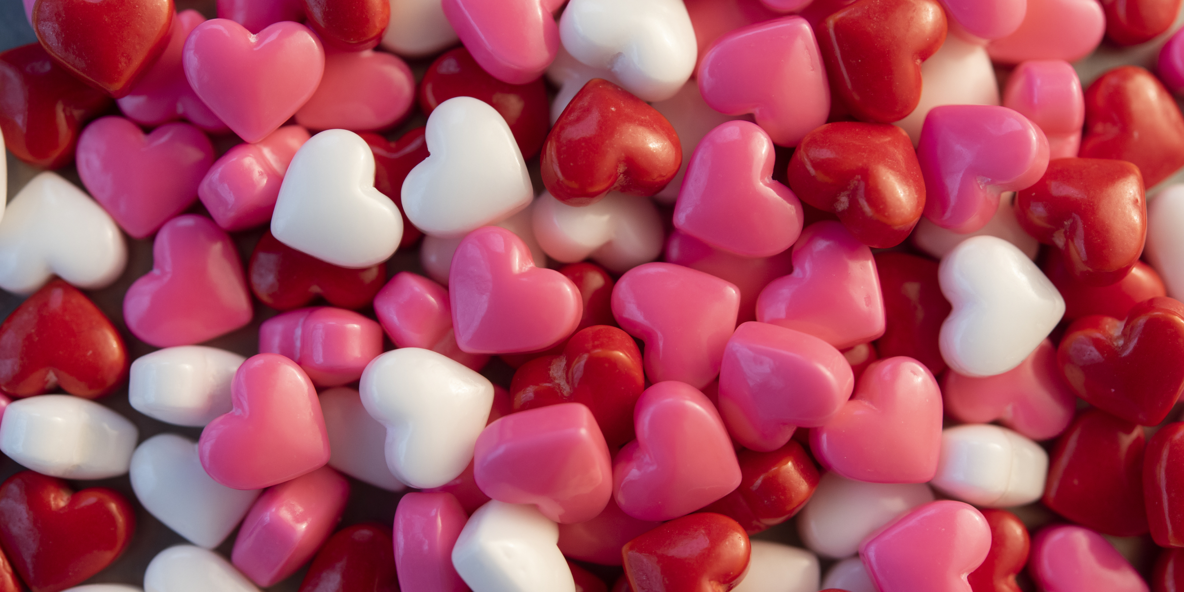 Heart-shaped candies | Source: Getty Images