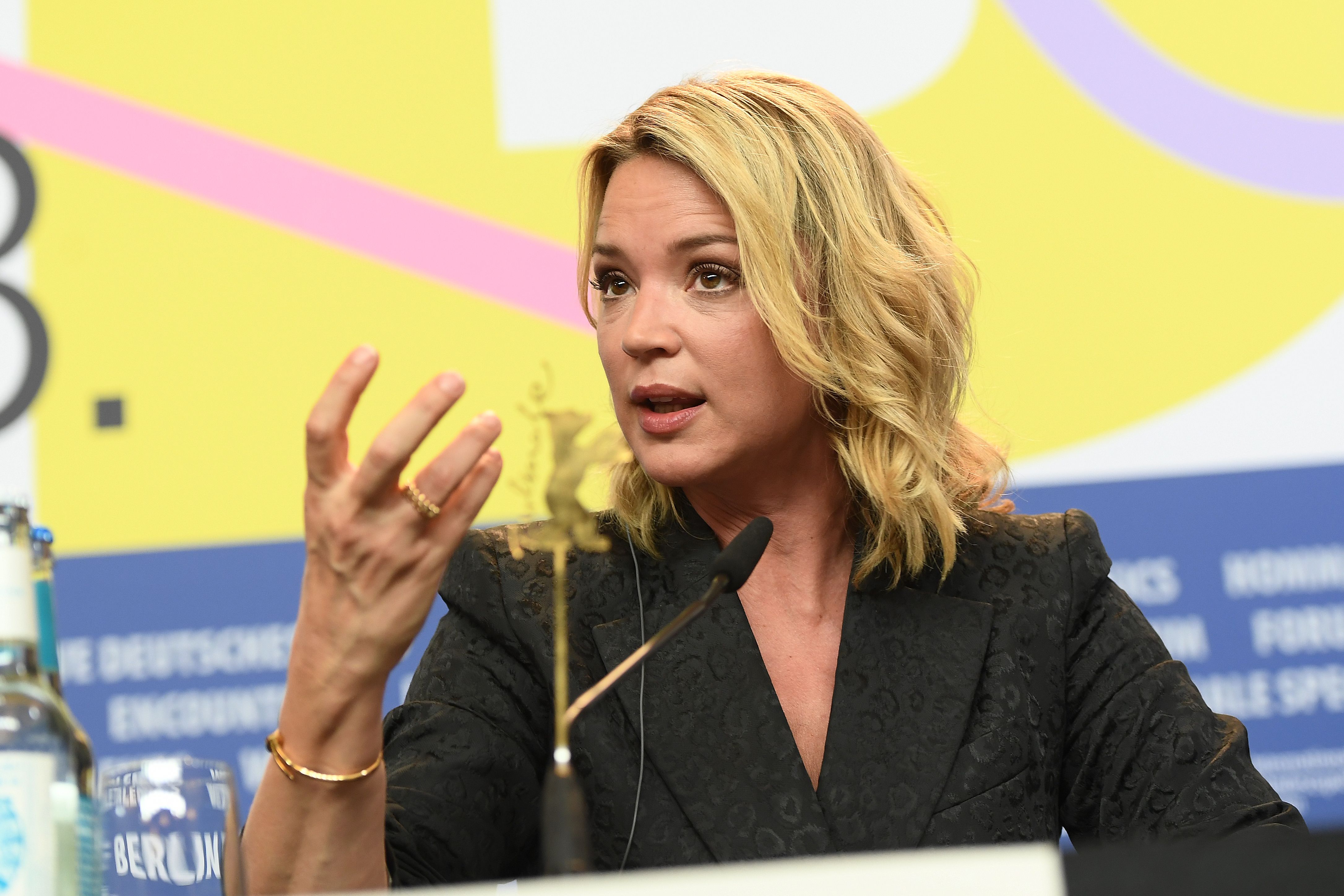 Virginie Efira lors du 70e Festival international du film de Berlinale à l'hôtel Grand Hyatt le 28 février 2020 à Berlin, en Allemagne. | Photo : Getty Images