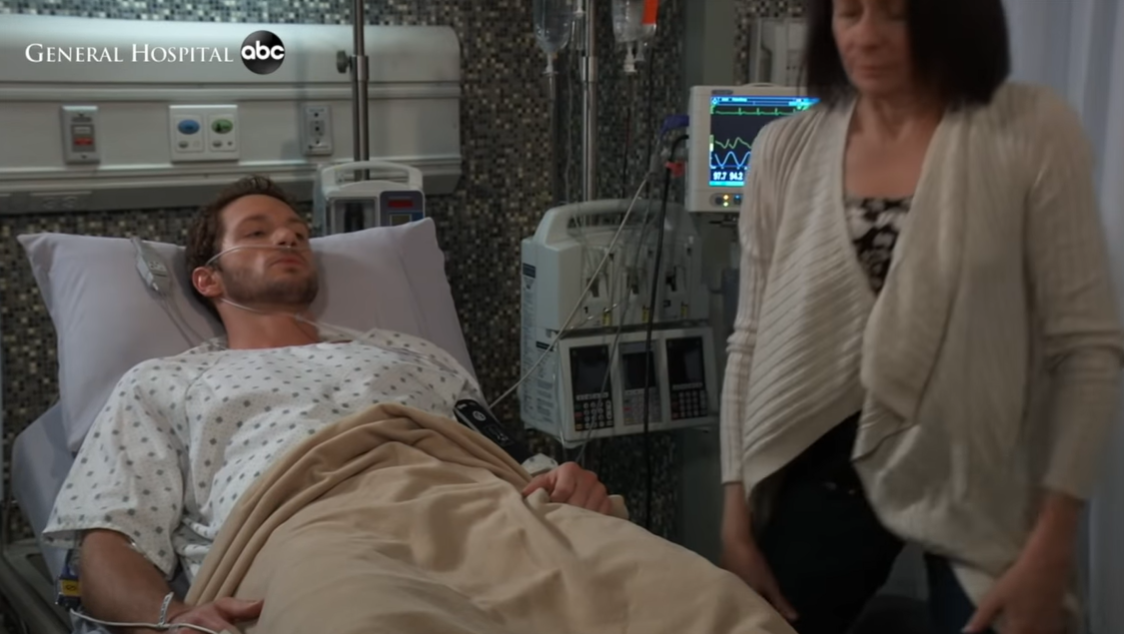 Johnny Wactor as Brando Corbin in a hospital scene for the medical series "General Hospital," as seen in a video shared on YouTube on February 4, 2020. | Source: YouTube/GeneralHospitalOfficial