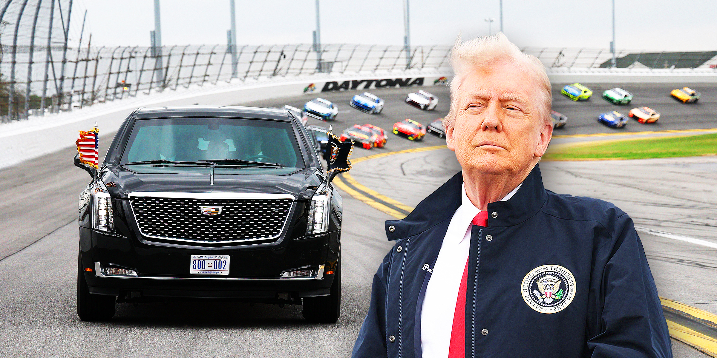 Cars at the 2025 Daytona 500 | Donald Trump | Source: Getty Images