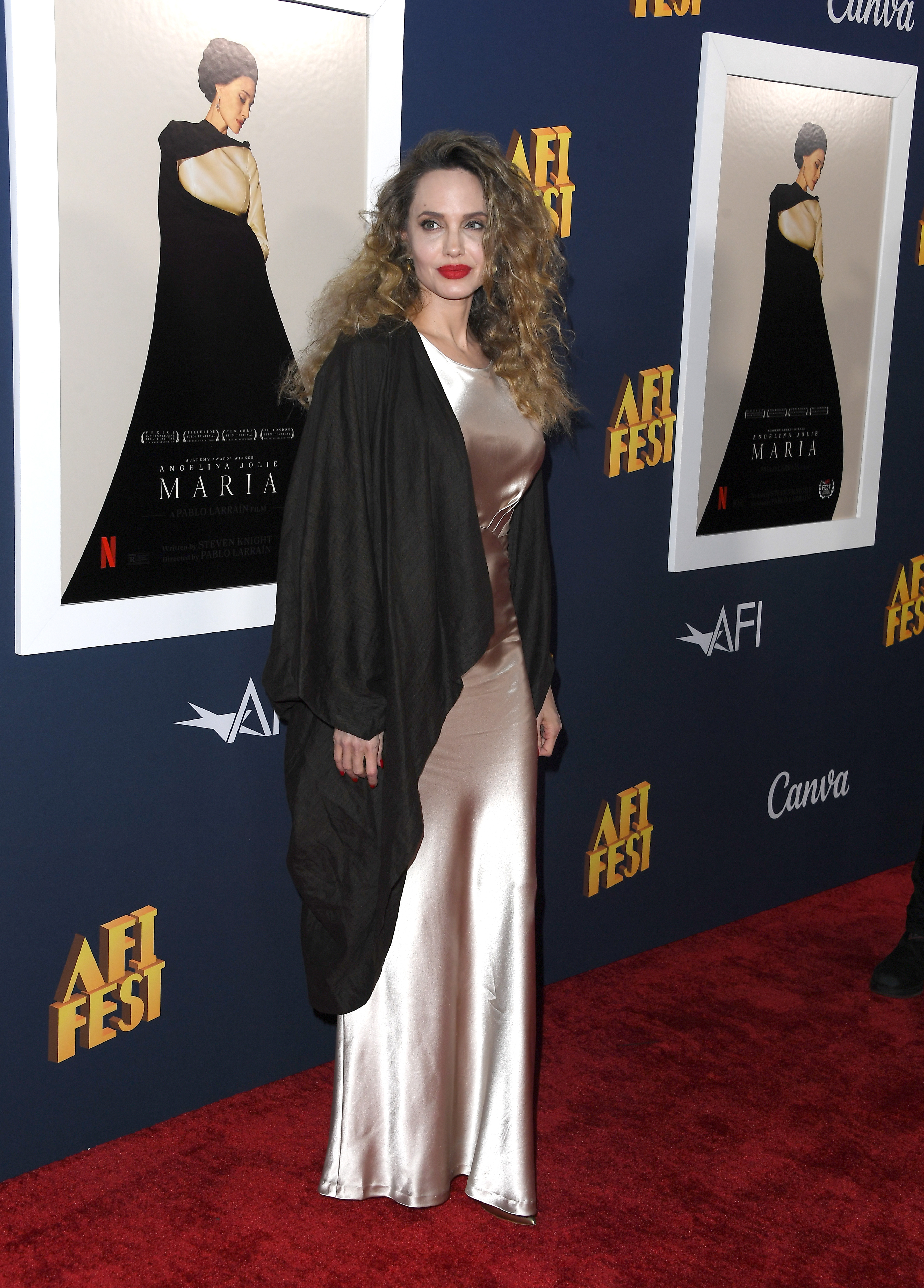 Angelina Jolie arrives at the 2024 AFI Fest - "Maria" Premiere on October 26, 2024, in Hollywood, California. | Source: Getty Images