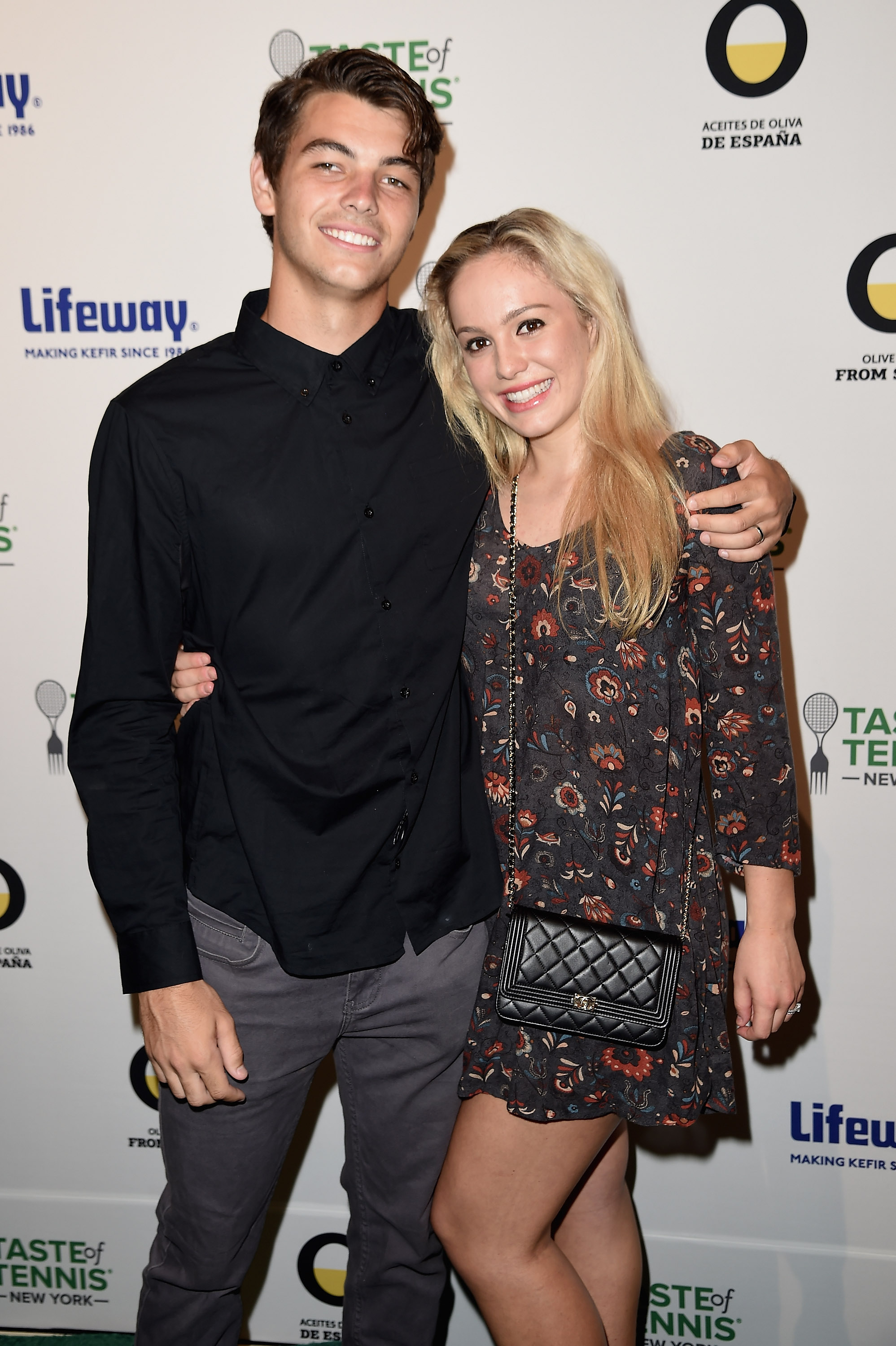 Taylor Fritz and Raquel Pedraza attend Taste Of Tennis New York on August 25, 2016, in New York City. | Source: Getty Images