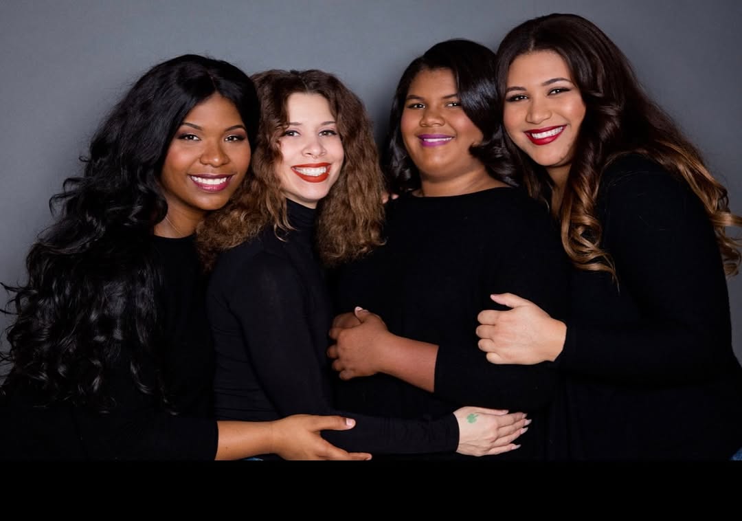 Terry Crews's four daughters, Tera, Naomi, Winfrey, and Azriel, from a post dated with her family, dated September 27, 2025 | Source: Instagram/rebeccakingcrews