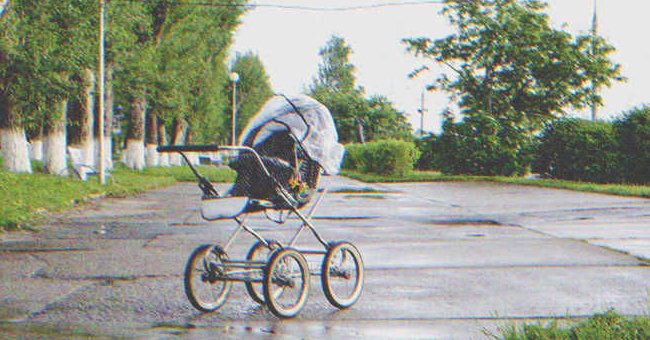 A stroller on the middle of the street | Source: Shutterstock