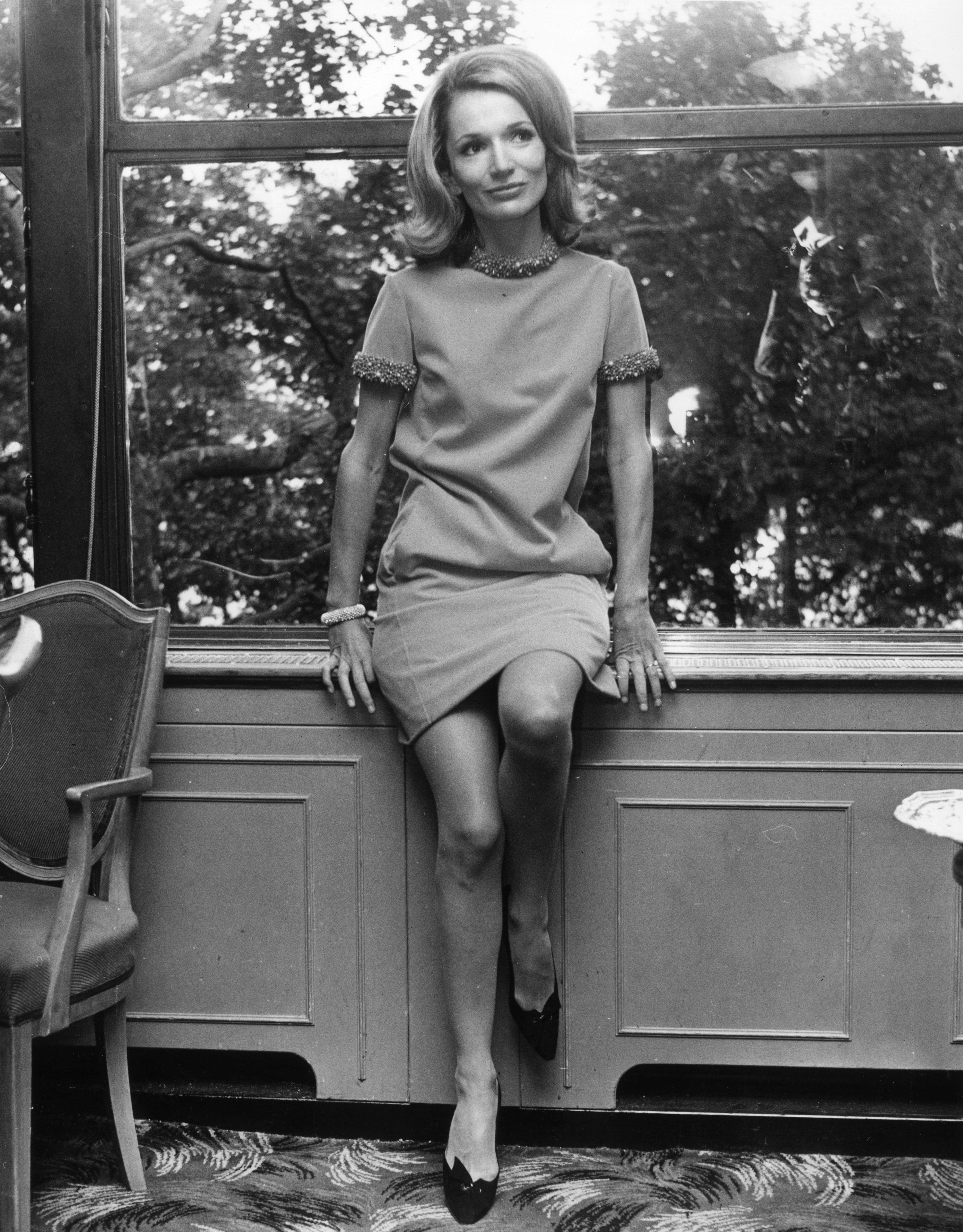 Lee Radziwill at London's Savoy Hotel | Photo: Getty Images