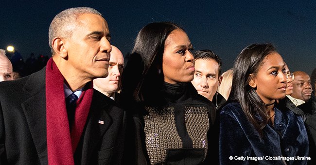 Sasha Obama sparks debate after latest public appearance with ombré-blue hair