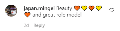A fan's comment on Naomi Osaka's Vogue Magazine cover photo. | Photo: Instagram/Naomiosaka