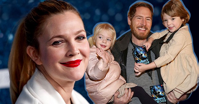 Drew Barrymore (left) and Will Kopelman with their daughters Olivia and Frankie (right) | Photos: Getty Images 