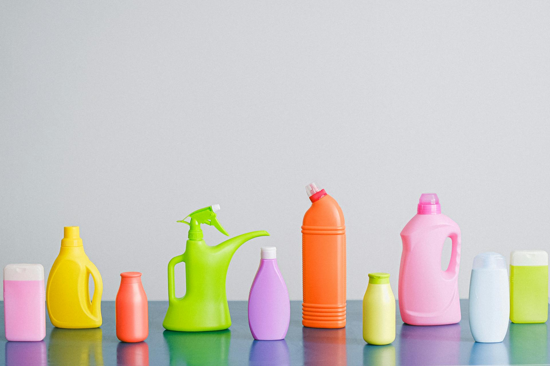 Detergents on a table | Source: Pexels