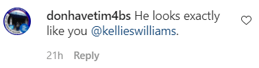 A fan's comment under a picture posted by Kellie S. Williams | Photo: Instagram/kellieswilliams