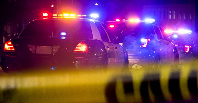 A photo of police car lights and a close up of police tape. | Photo: Getty Images