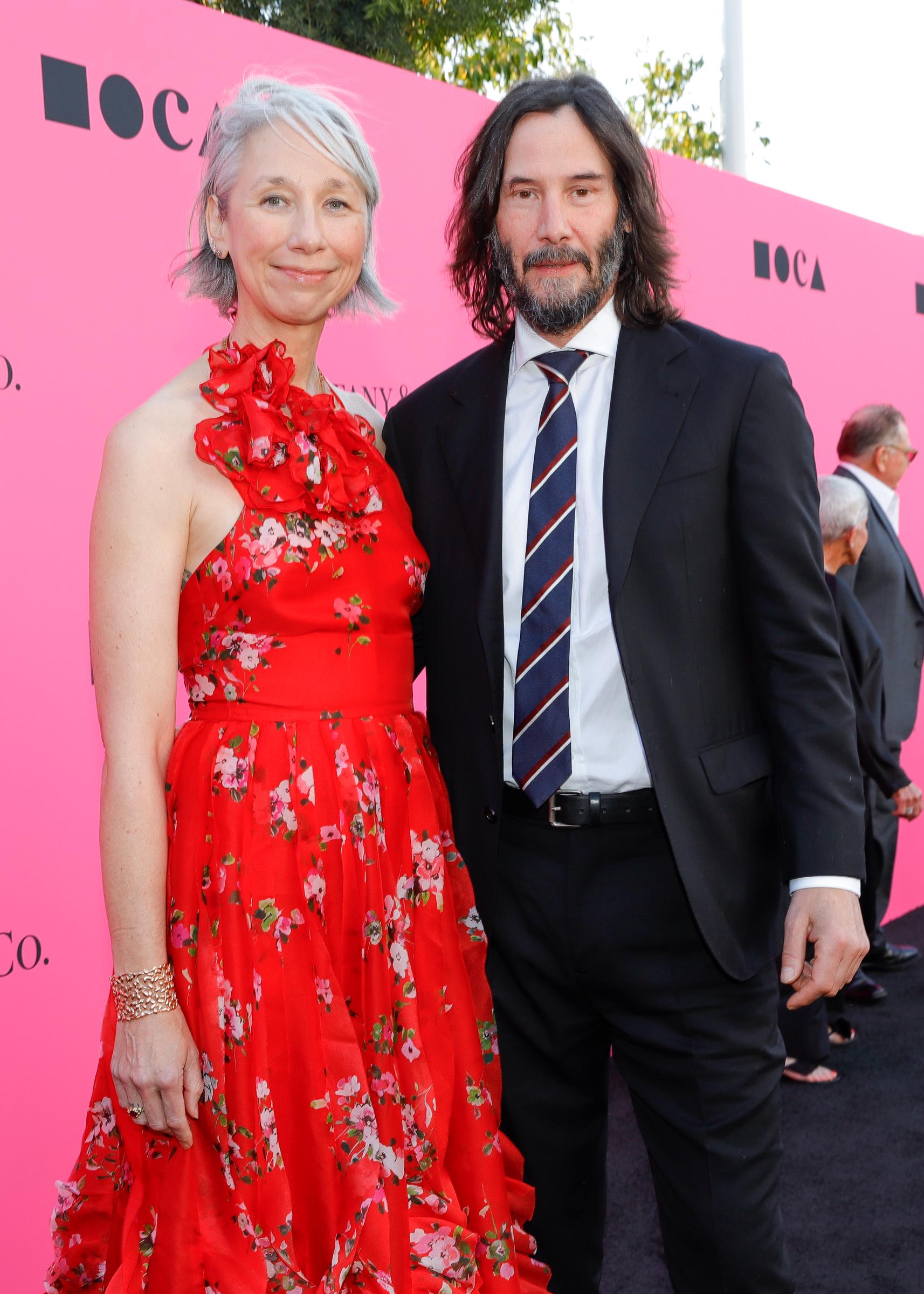 Alexandra Grant and Keanu Reeves attend the MOCA Gala 2023 in Los Angeles, California on April 15, 2023 | Source: Getty Images