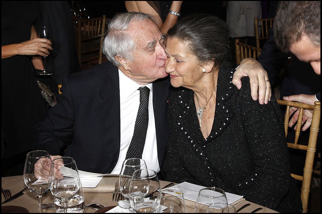 Simone Veil et son mari Antoine au Gala Scopus Award 2007 organisé par L'Université Hebraique De Jerusalem au Palais Brongniart. | Photo : Getty Images