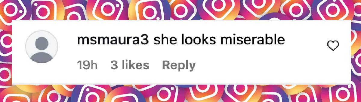 A netizen's comment on Jennifer Aniston's appearance, dated August 11, 2025 | Source: Instagram/vanityfair