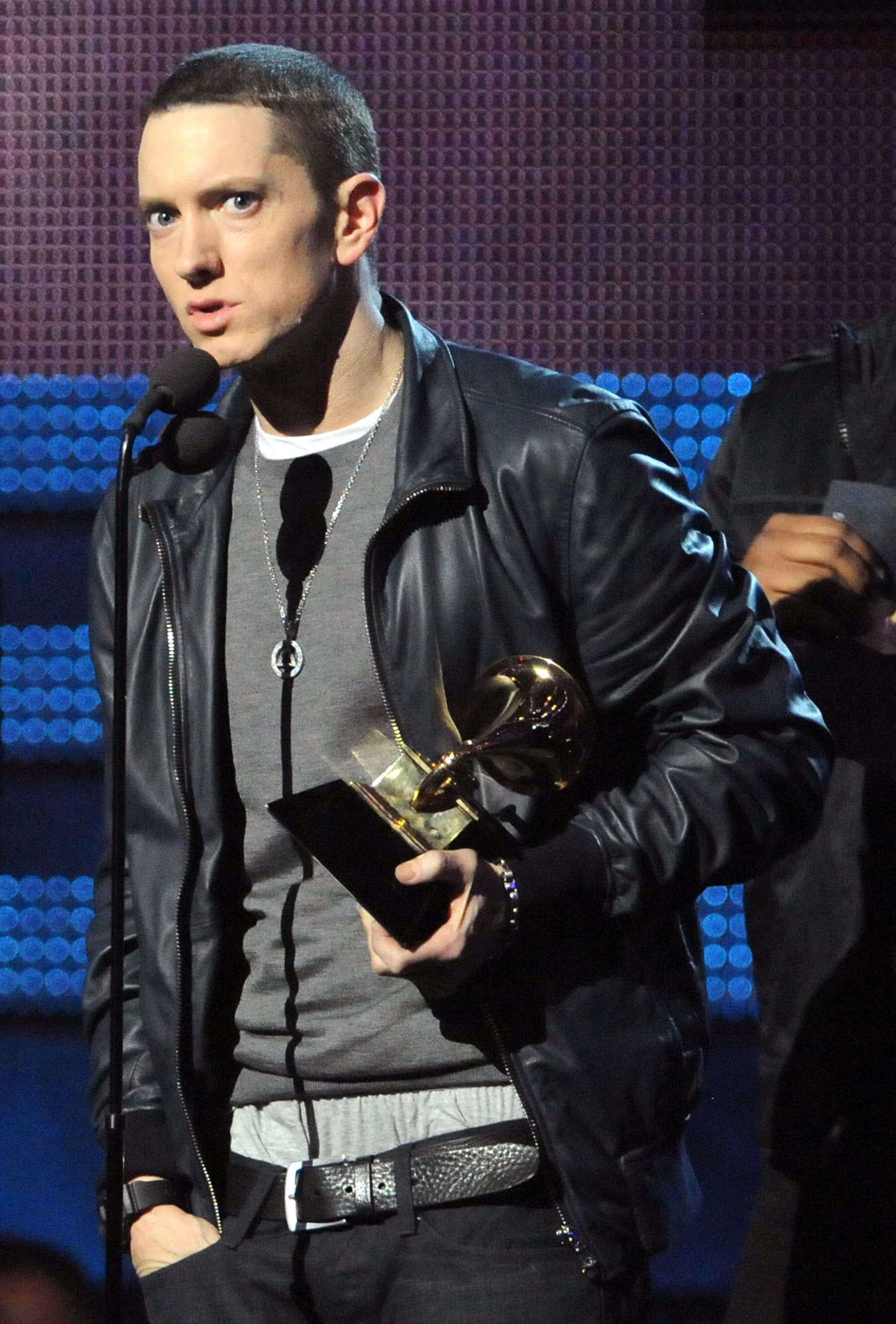 Eminem during the 53rd Annual Grammy Awards on February 13, 2011 in Los Angeles, California. | Source: Getty Images