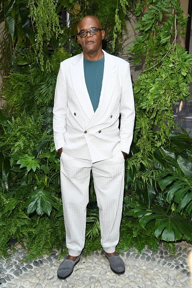 Actor, Samuel L. Jackson at the Giorgio Armani fashion show on June 17, 2019 | Photo: Getty Images