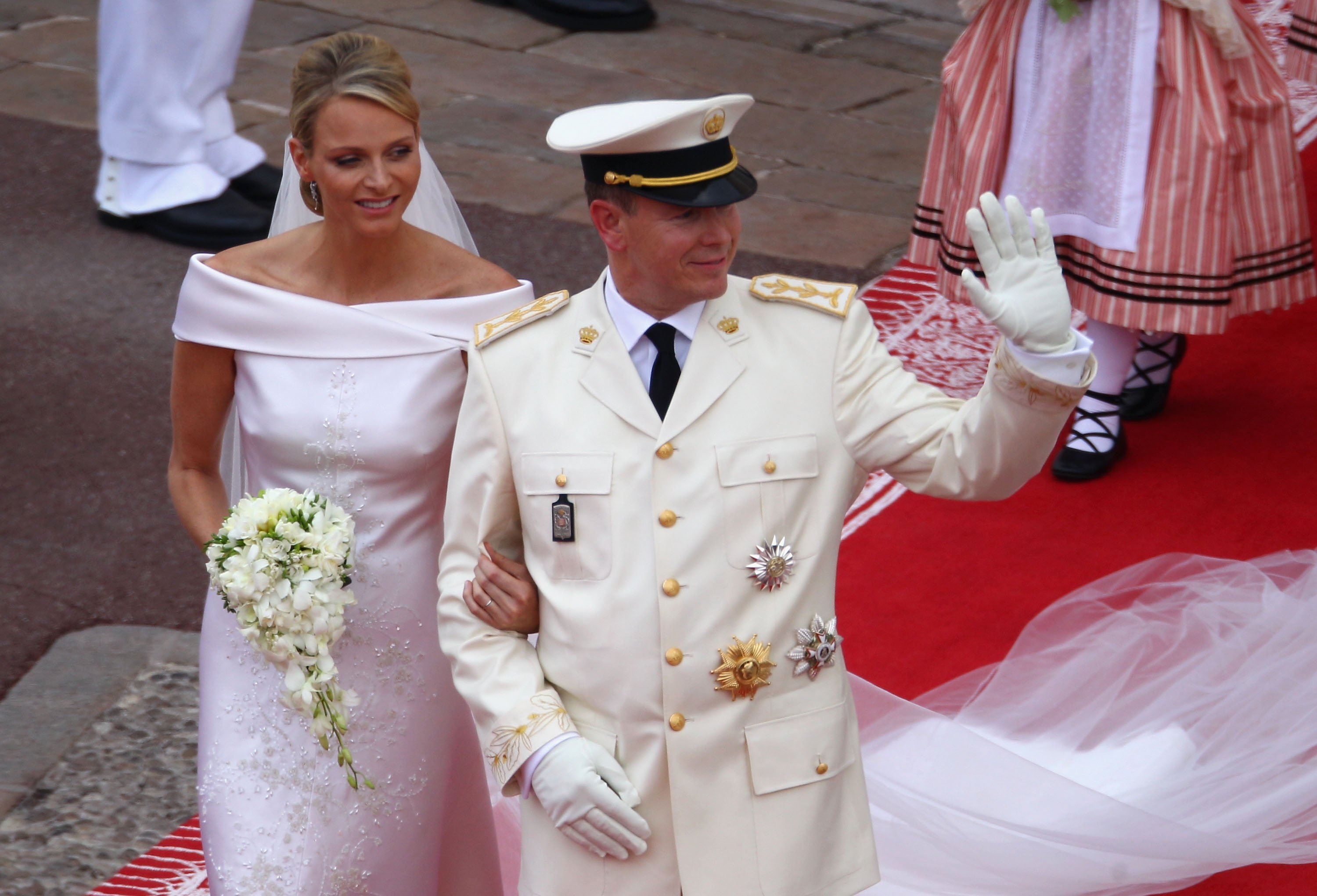 Princess Charlene and Prince Albert II of Monaco on their wedding day, July, 2011 | Photo: Getty Images.