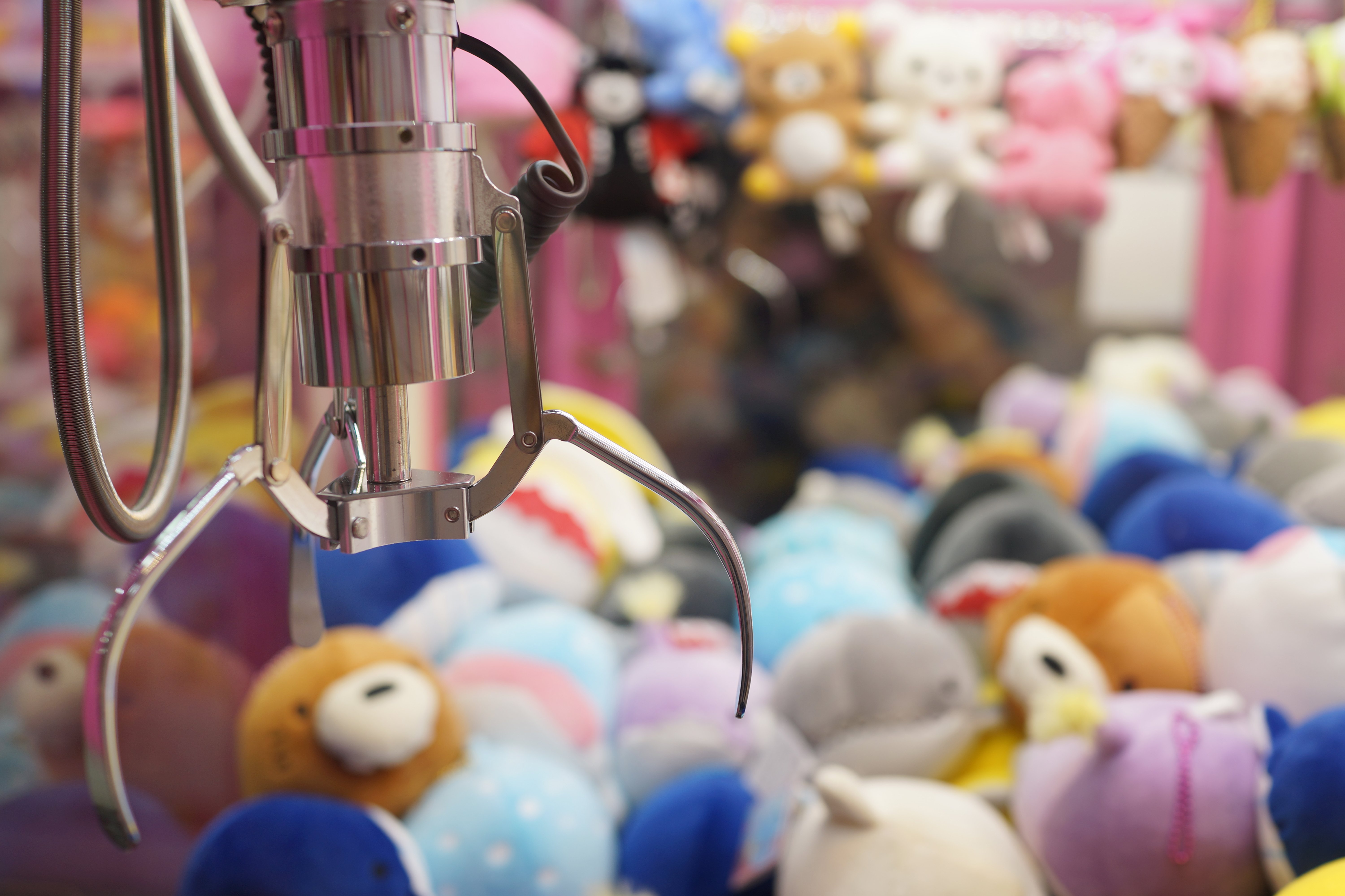 Máquina de gancho con juguetes. | Foto: Shutterstock