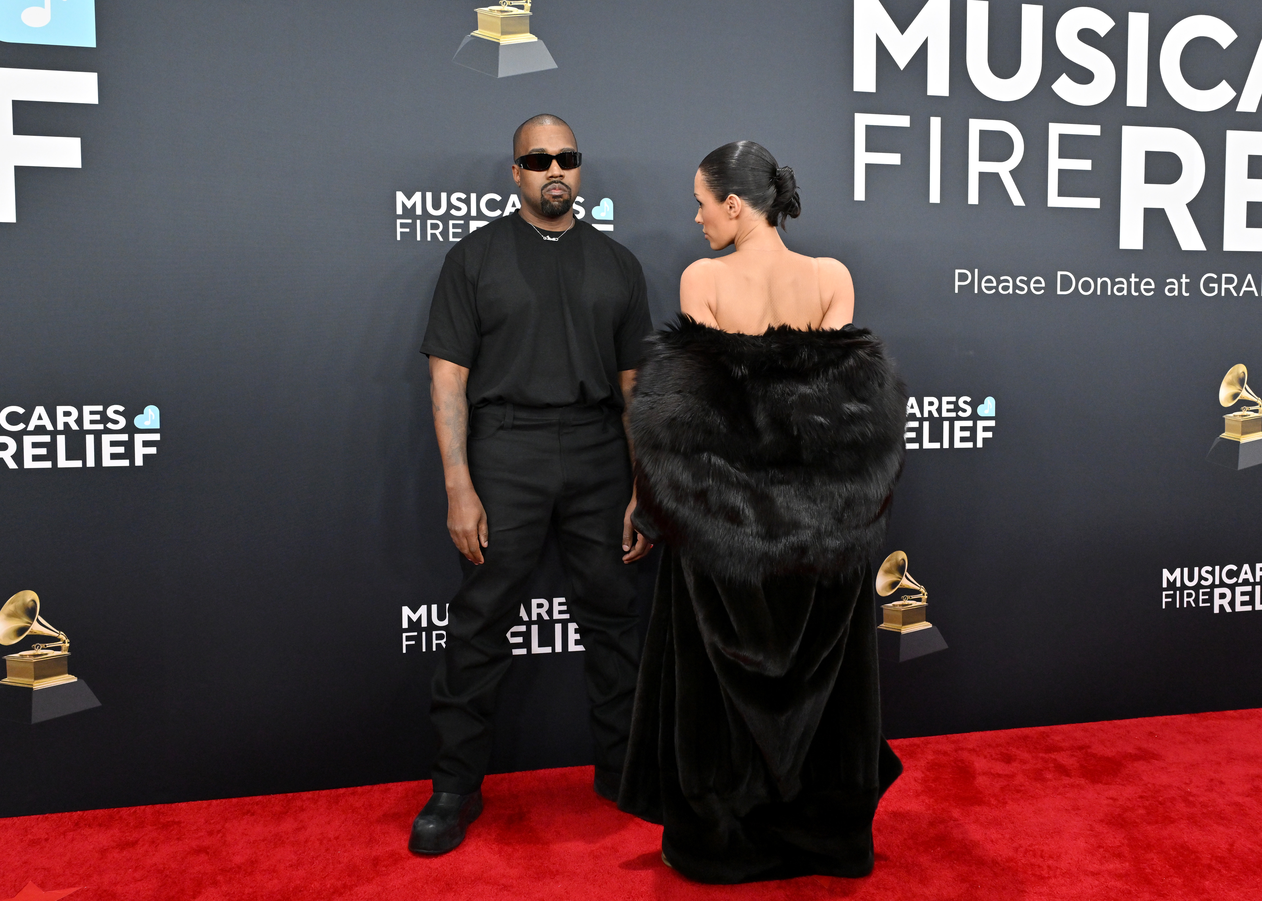 Kanye West and Bianca Censori at the 67th Grammy Awards in Los Angeles, California on February 2, 2025. | Source: Getty Images