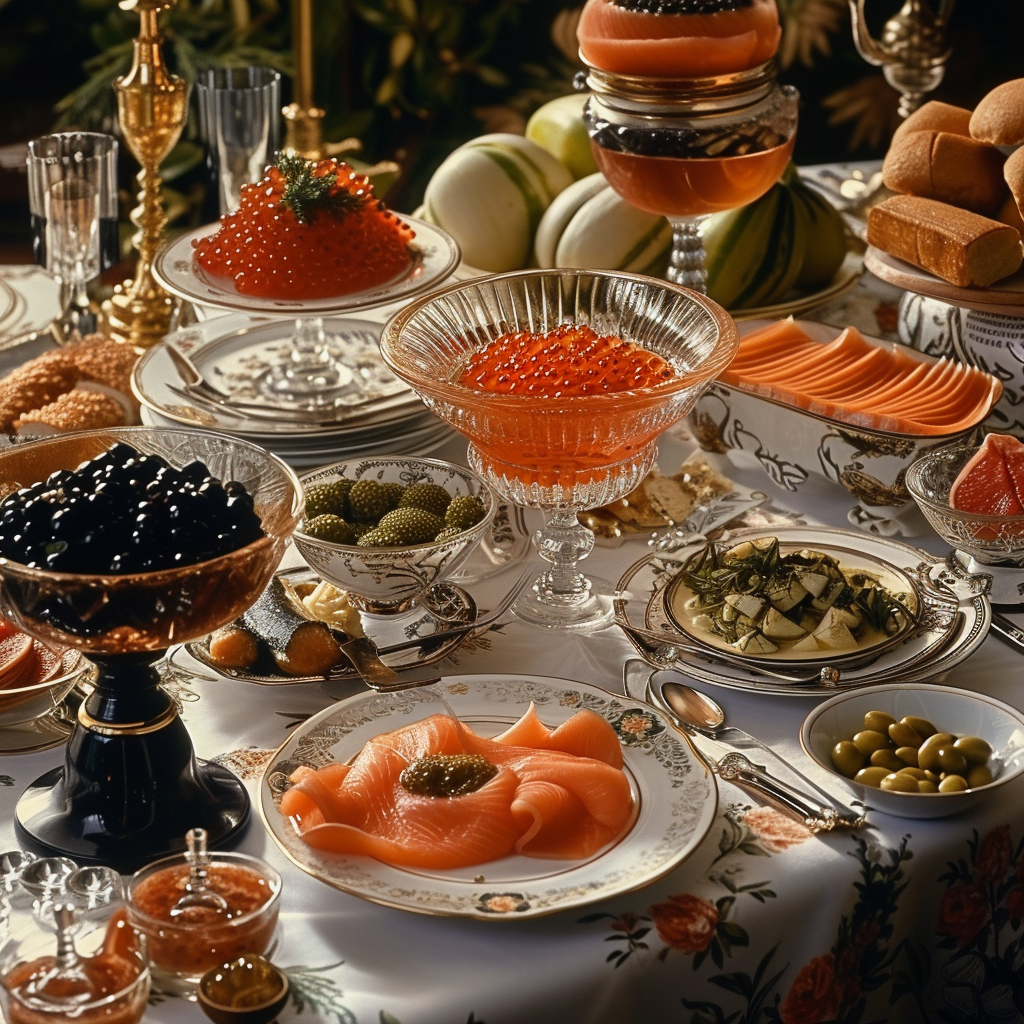 Caviar on a table | Source: Midjourney