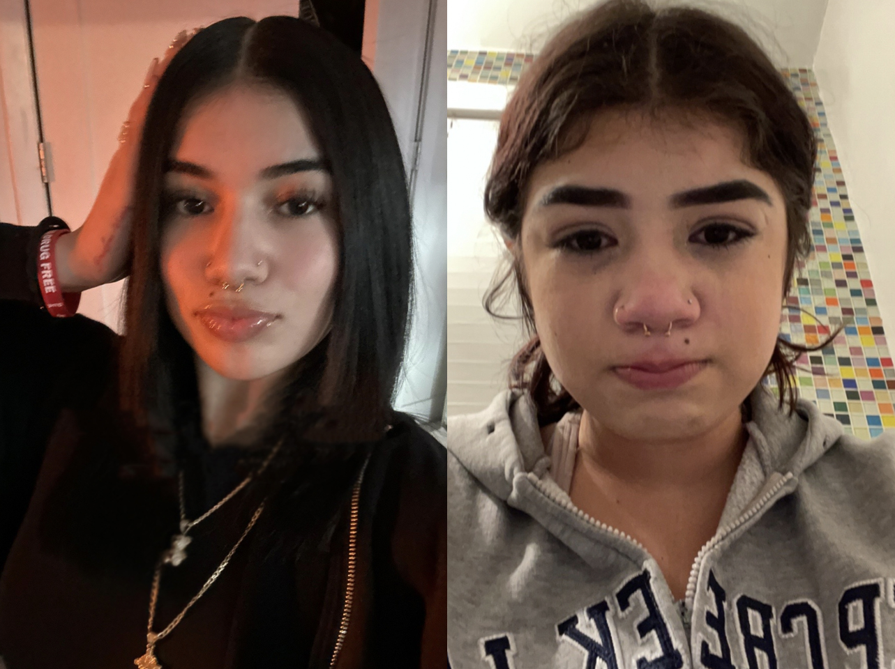 A TikToker's before-and-after photos: single vs. in a relationship. | Source: TikTok/allexandrajolie