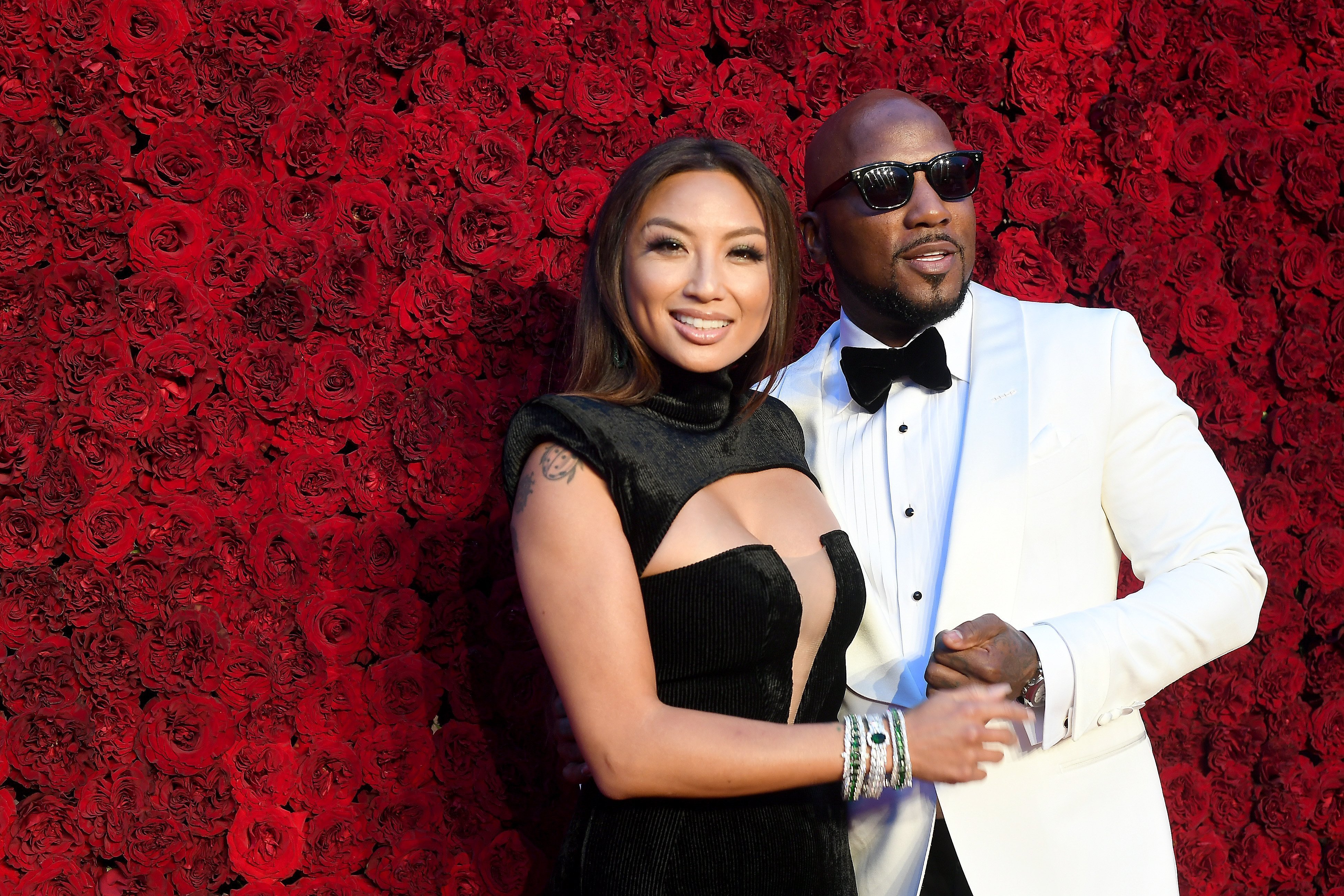 Jeannie Mai and Jeezy attend the Grand Opening Gala of Tyler Perry Studios in Georgia | Source: Getty Images/GlobalImagesUkraine